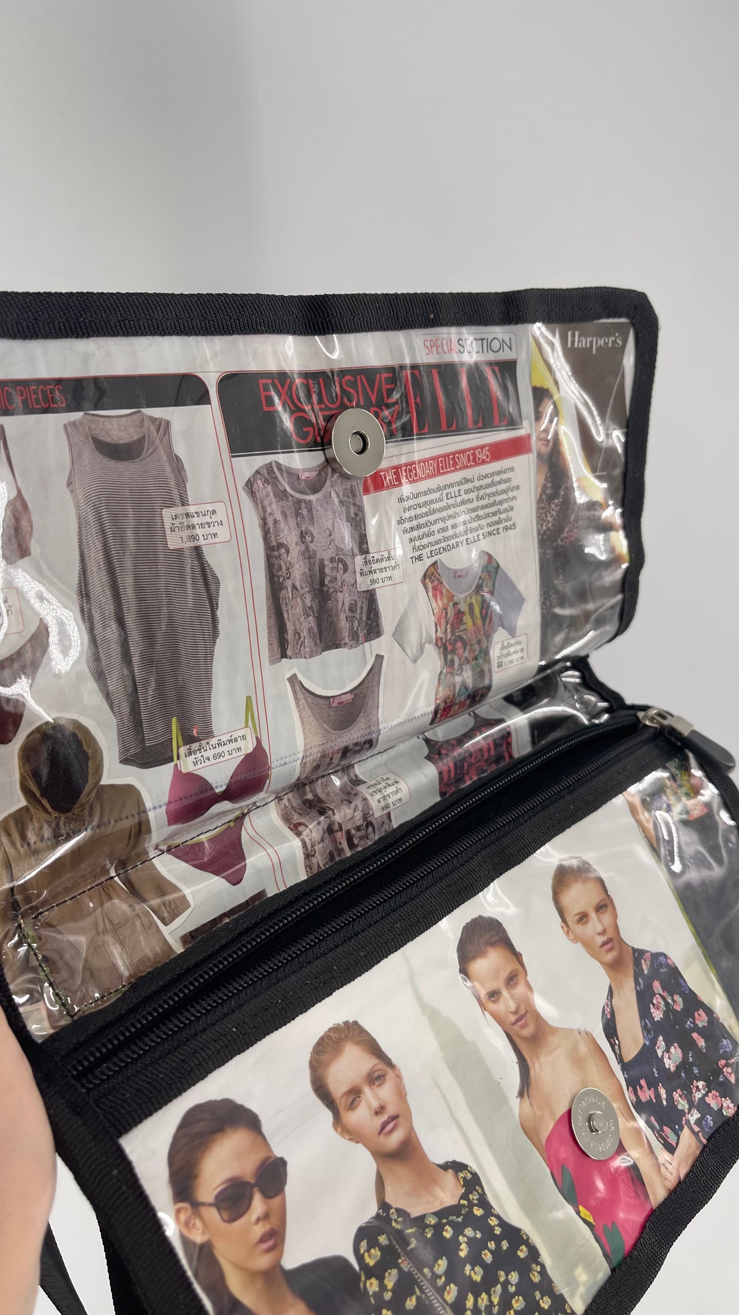Deadstock Vintage Magazine Bag with Adjustable Strap