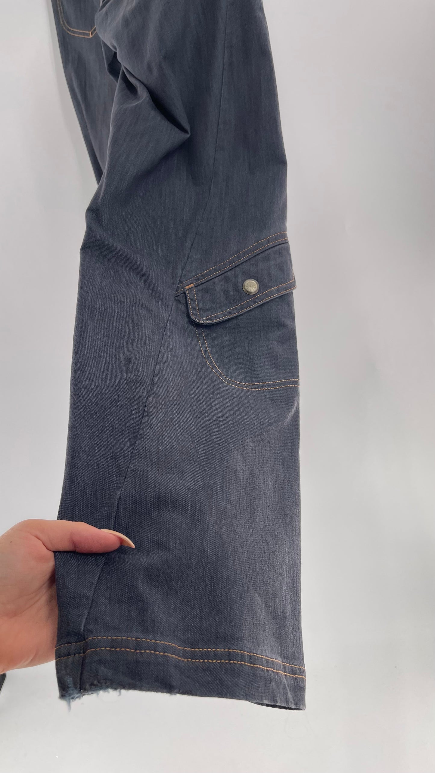 Athleta Flare Denim Cargos (6)