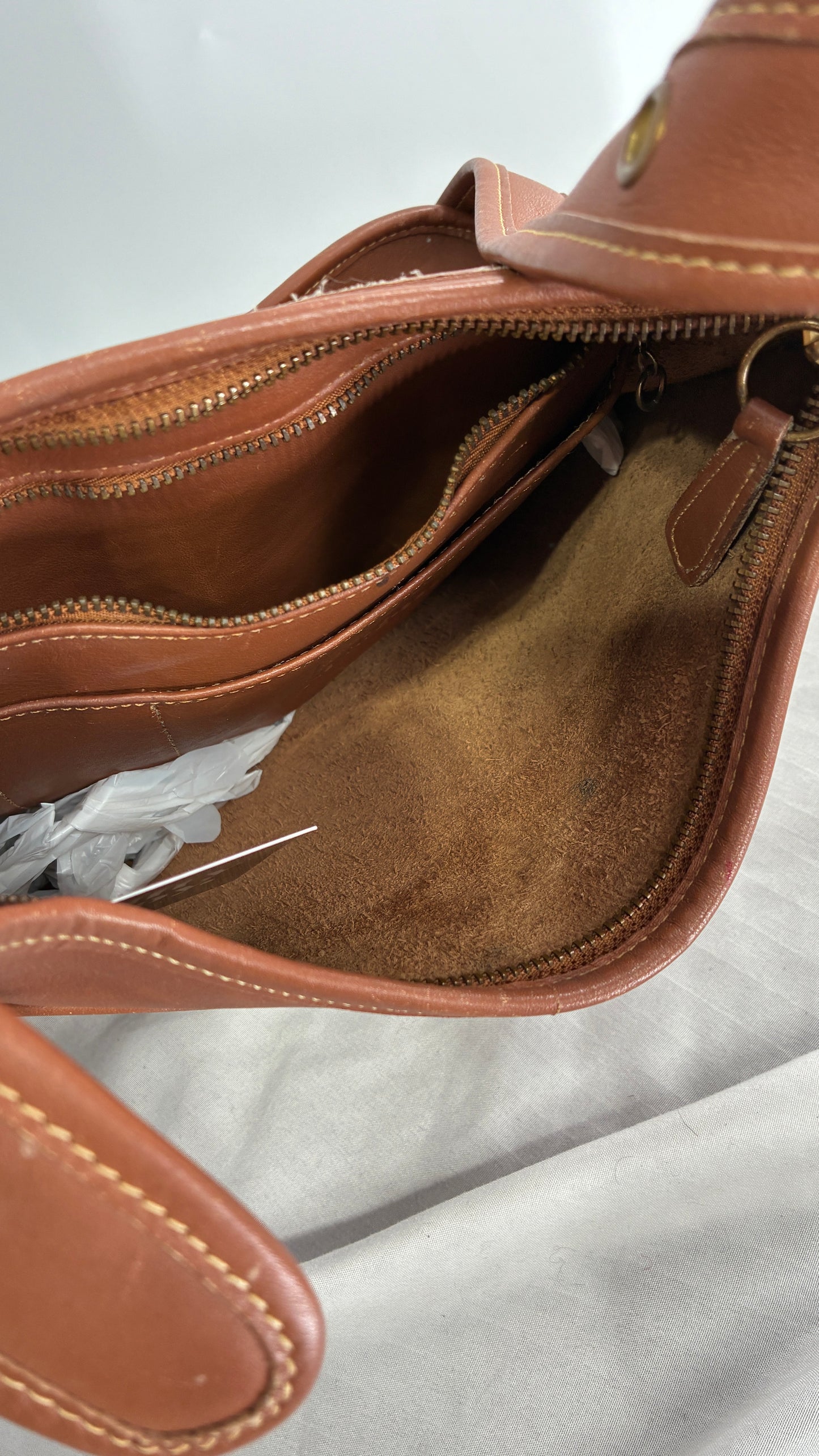 Vintage COACH Brown Leather Legacy Cross Body Shoulder Purse