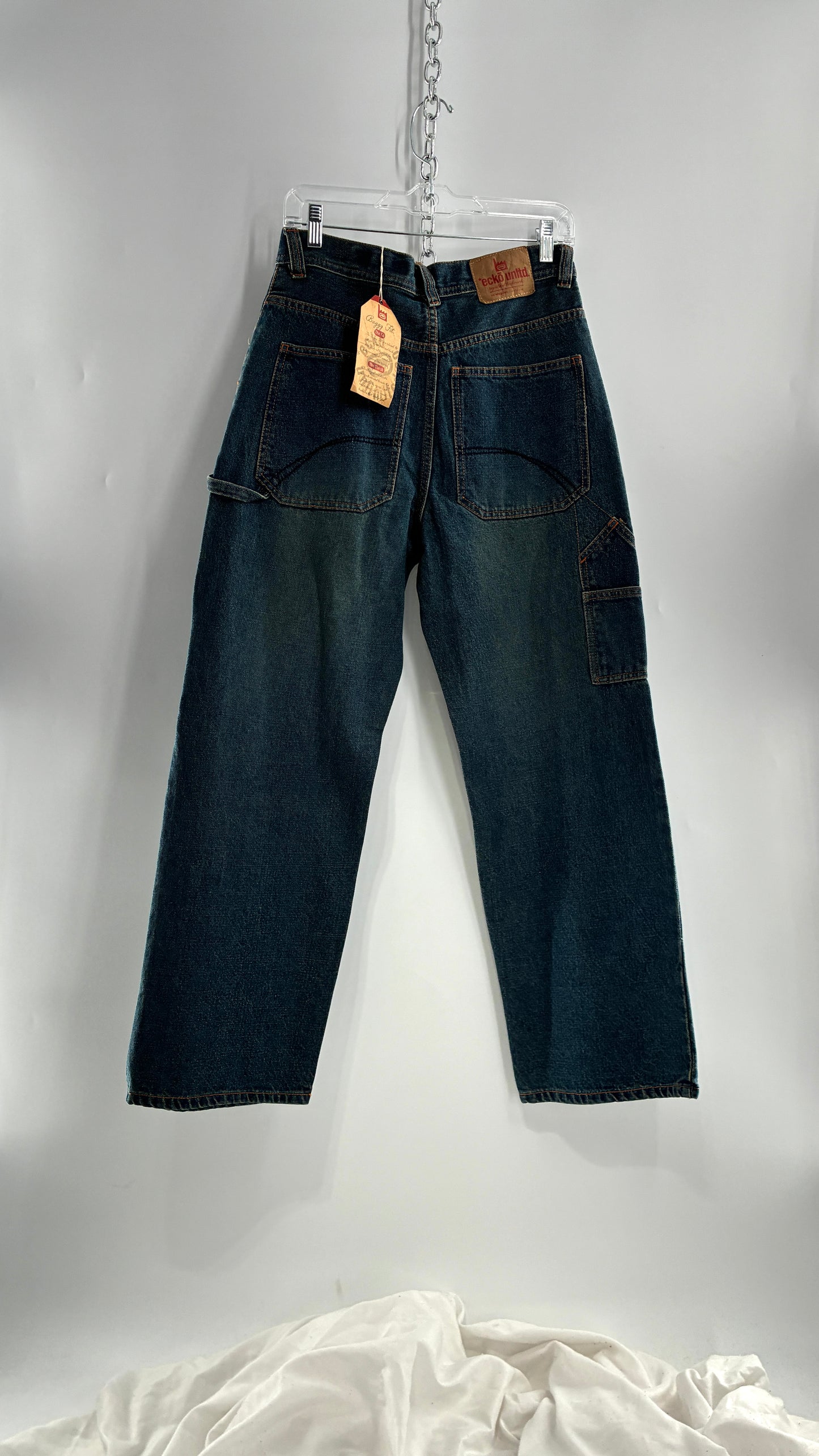 Deadstock Vintage Ecko Unlimited Baggy Fit Cargo Jeans (16Y)