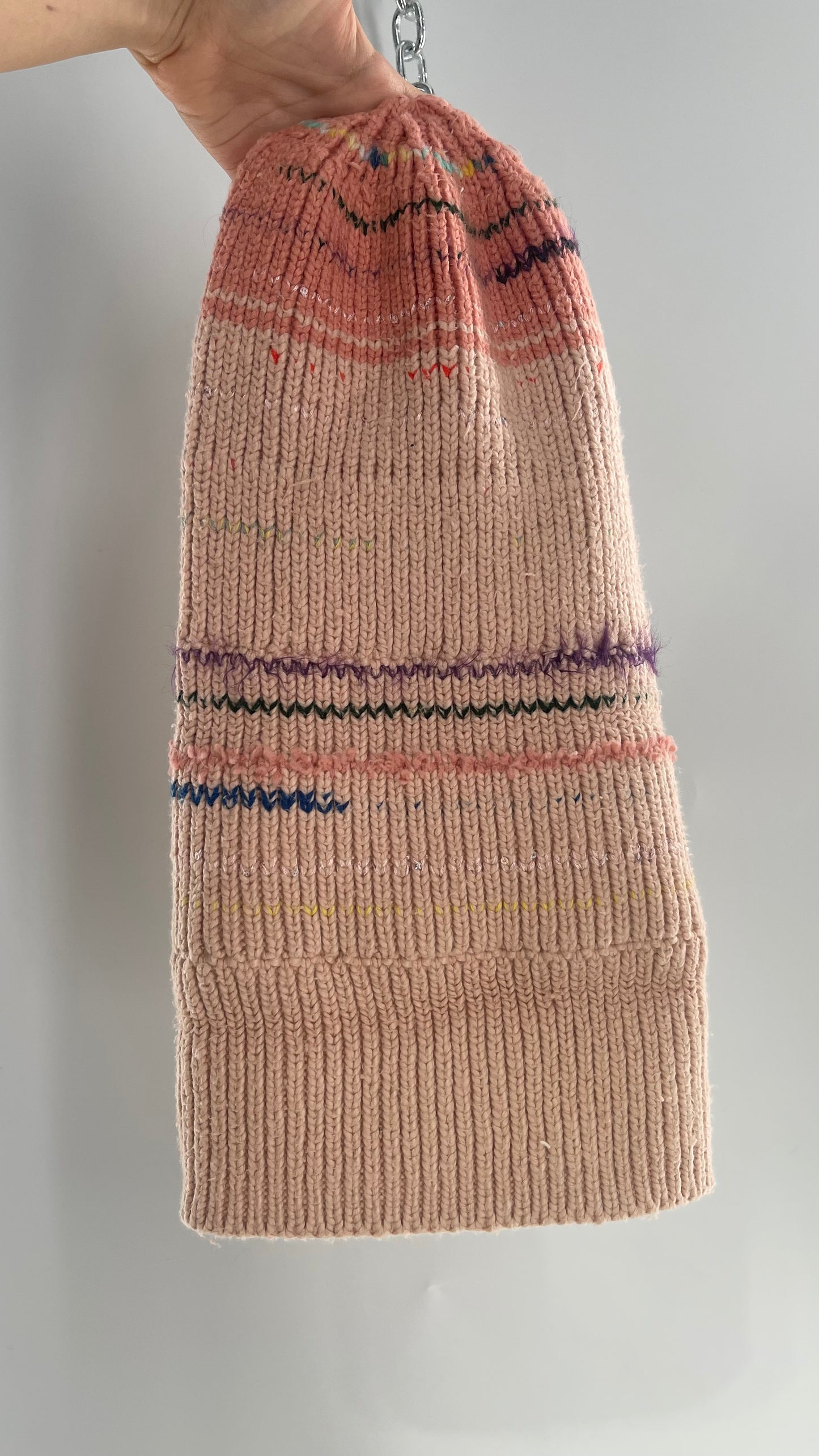 Free People Super Thick Knit Pastel Confetti Beanie