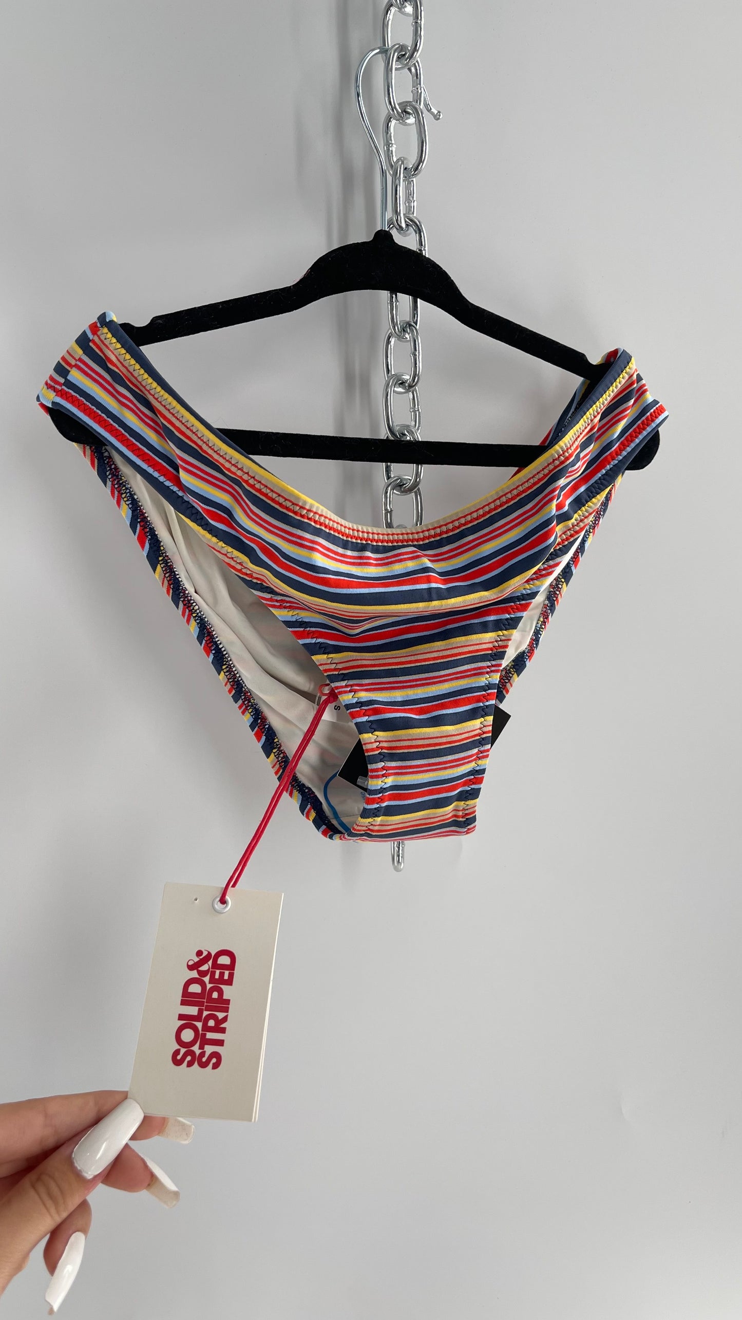 Solid & Striped Chuckee Swim Bottoms with Tags Attached (Small)