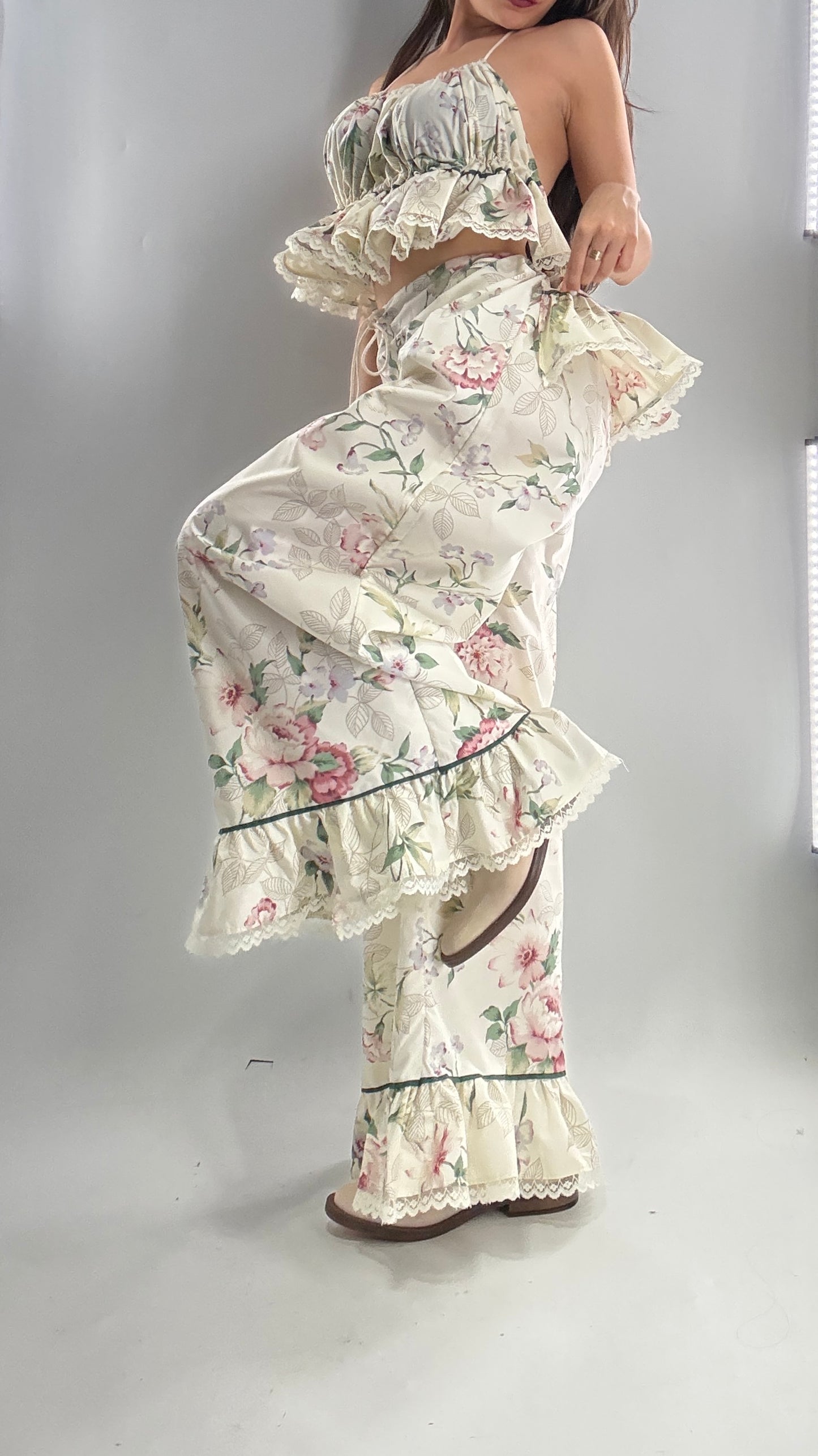 Vintage Floral Handmade Two Piece Play Set (XS-M)