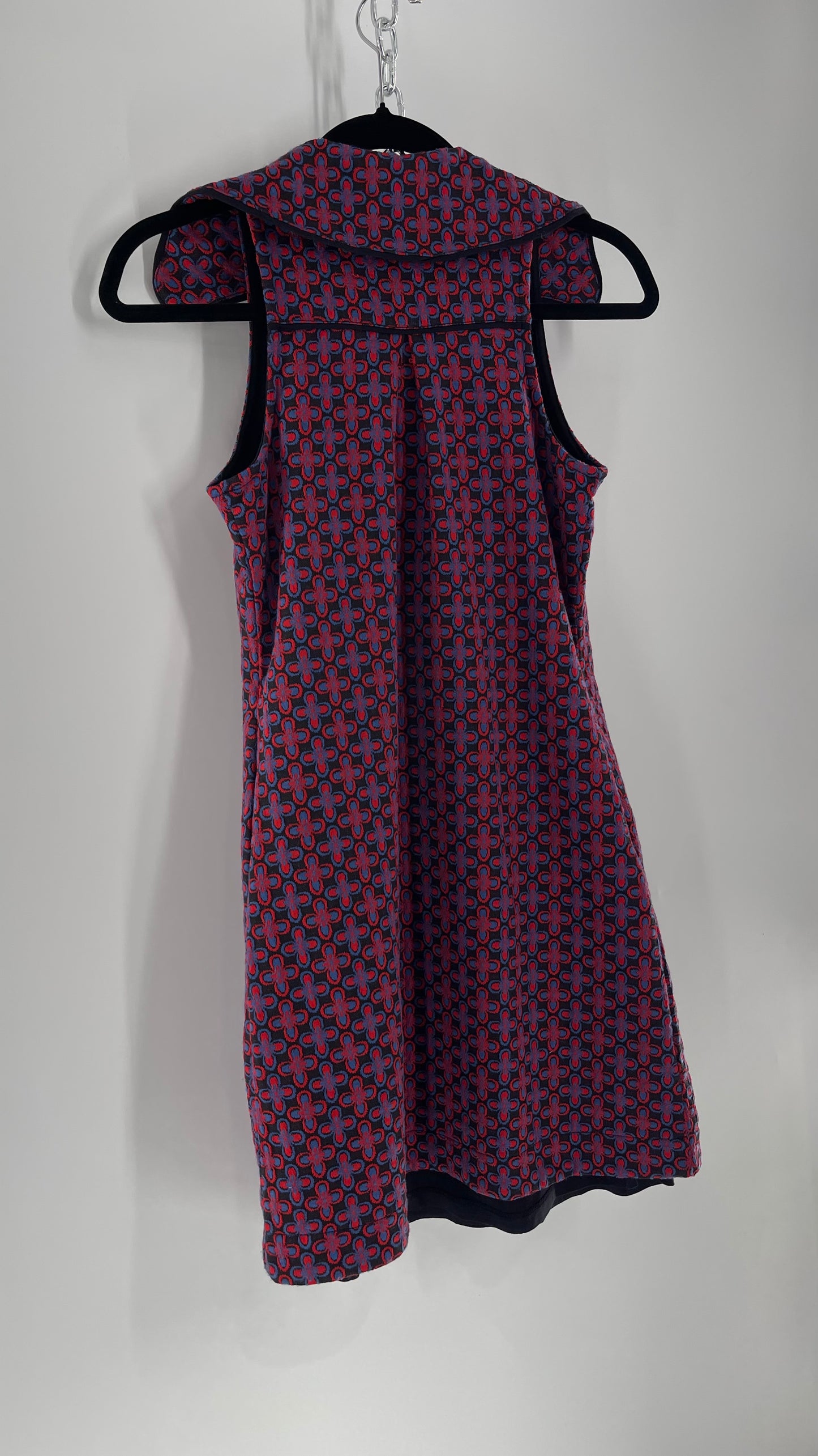 Maeve Anthropologie 1970s Retro Collared Tunic Mini Dress (XXS)