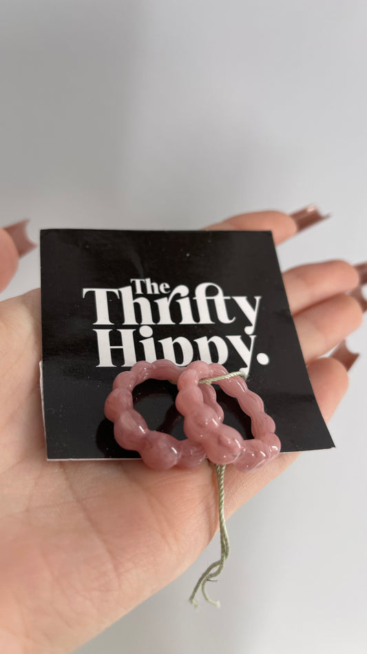 Urban Outfitters Rose Bubble Ring Set