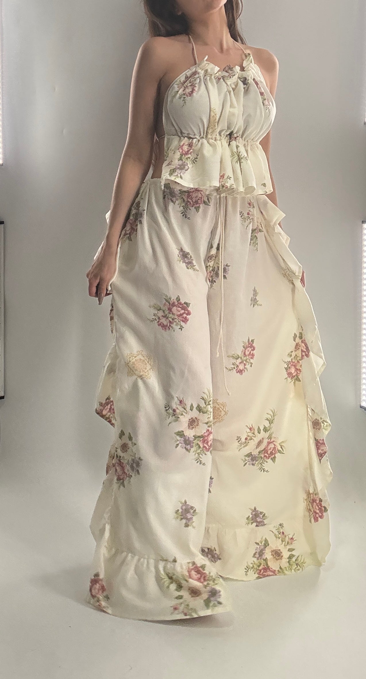 Vintage Handmade Floral Two Piece Set (XS-XL)