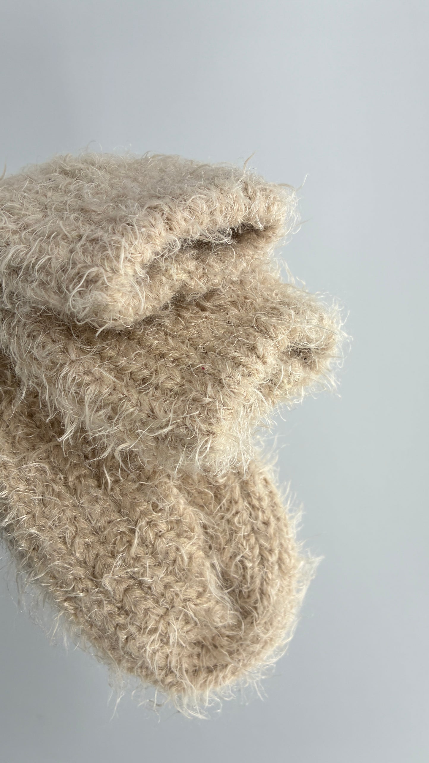 NWOT Free People Beige Ultra Thick Knit Fuzzy Socks