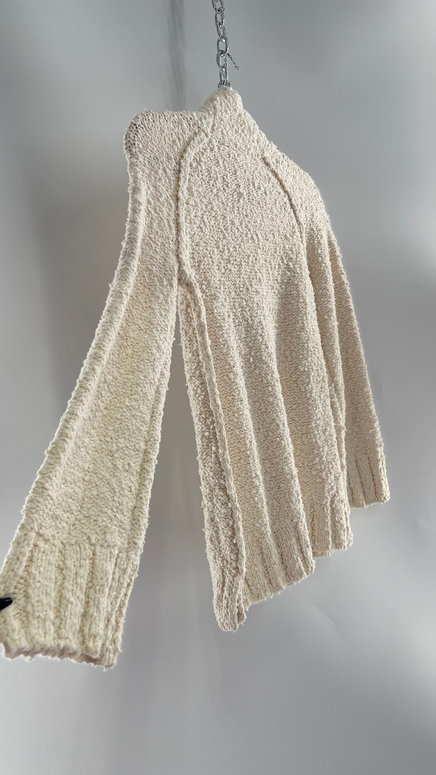 Moth Anthropologie Juliette Ivory White Knit Turtleneck Sweater(XS)