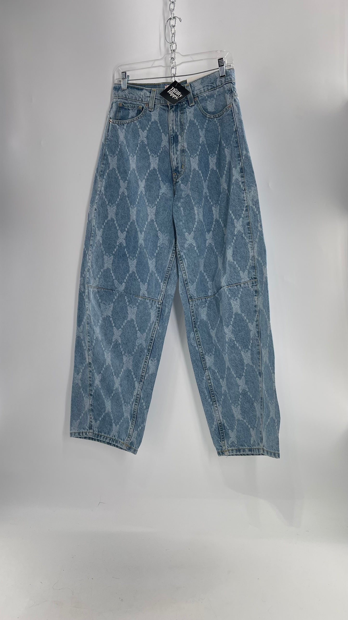 BDG Baggy Bleached Butterfly Jeans with Tags Attached (27)