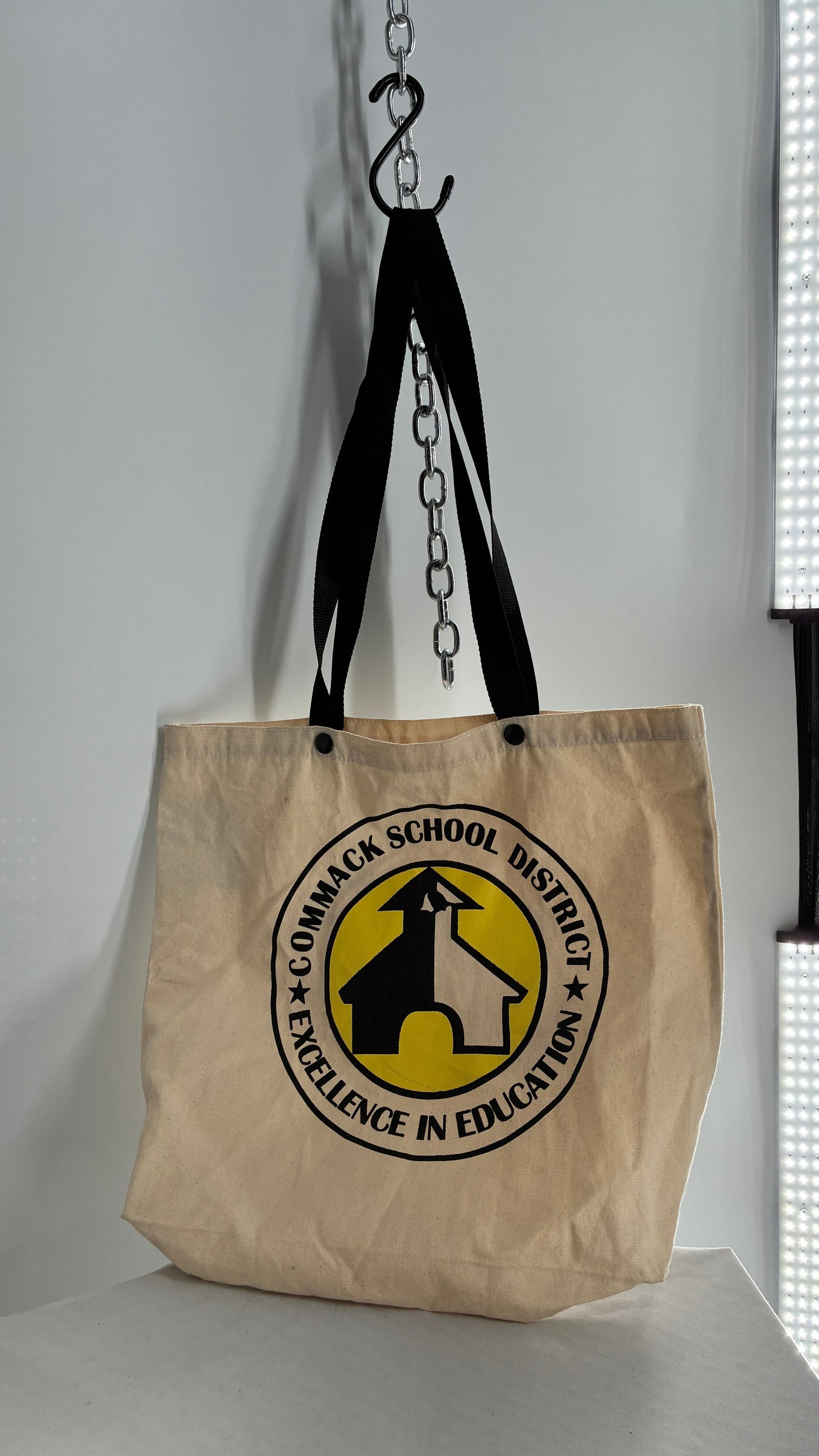 Vintage 1970s “Safe & Drug Free Schools and Community” Reusable Tote Bag
