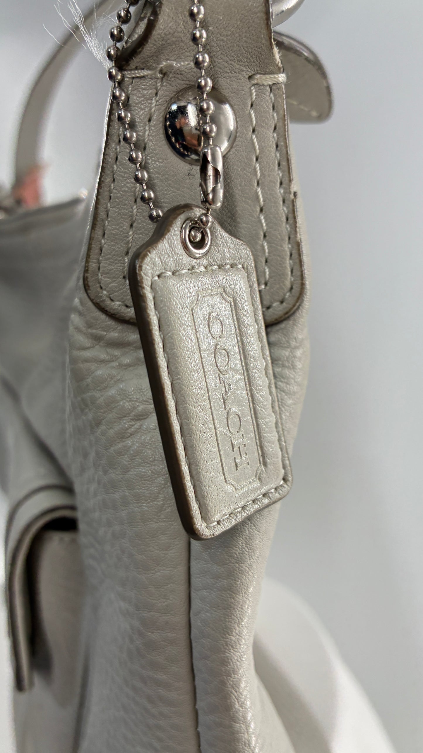 Vintage COACH Penelope Grey Leather Crossbody