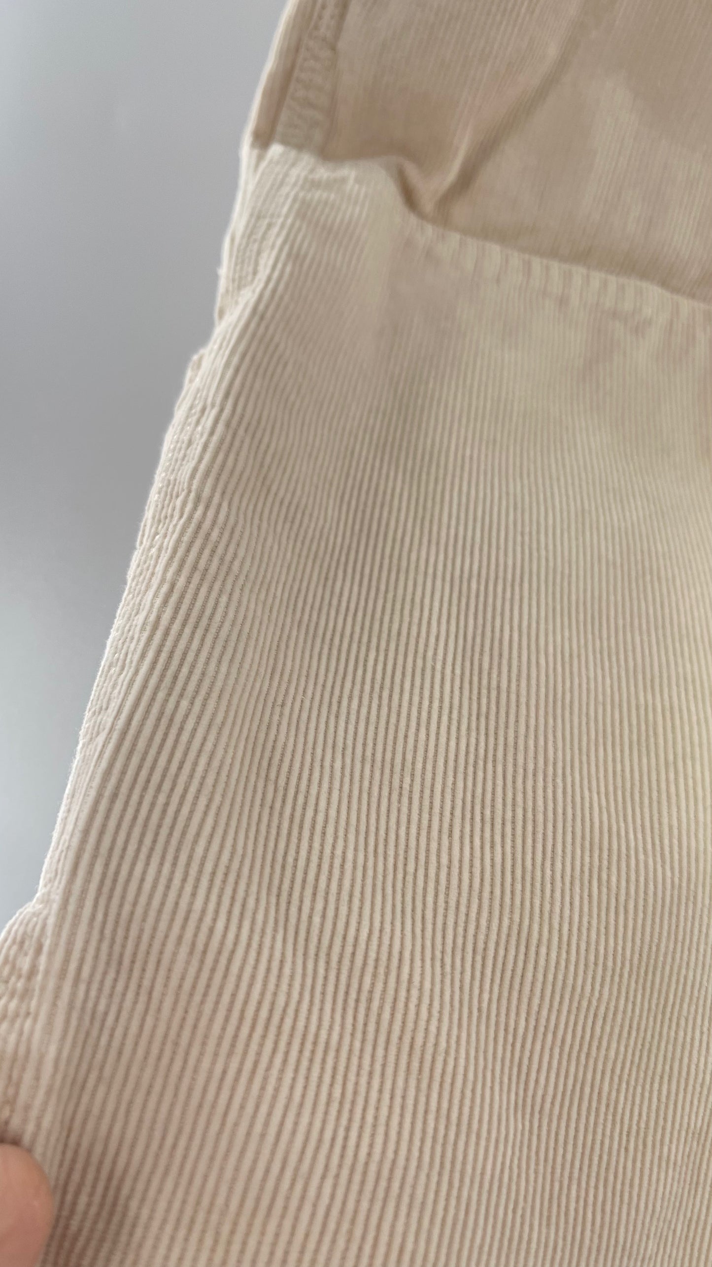 Urban Outfitters BDG Beige Corduroy Cargos with Leg Patches (36)