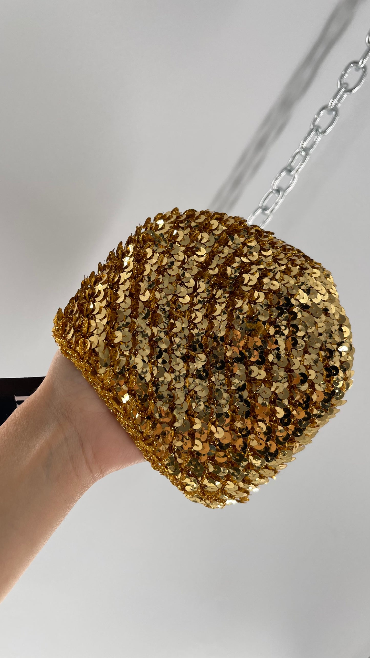 Vintage Gold Sequin Beanie