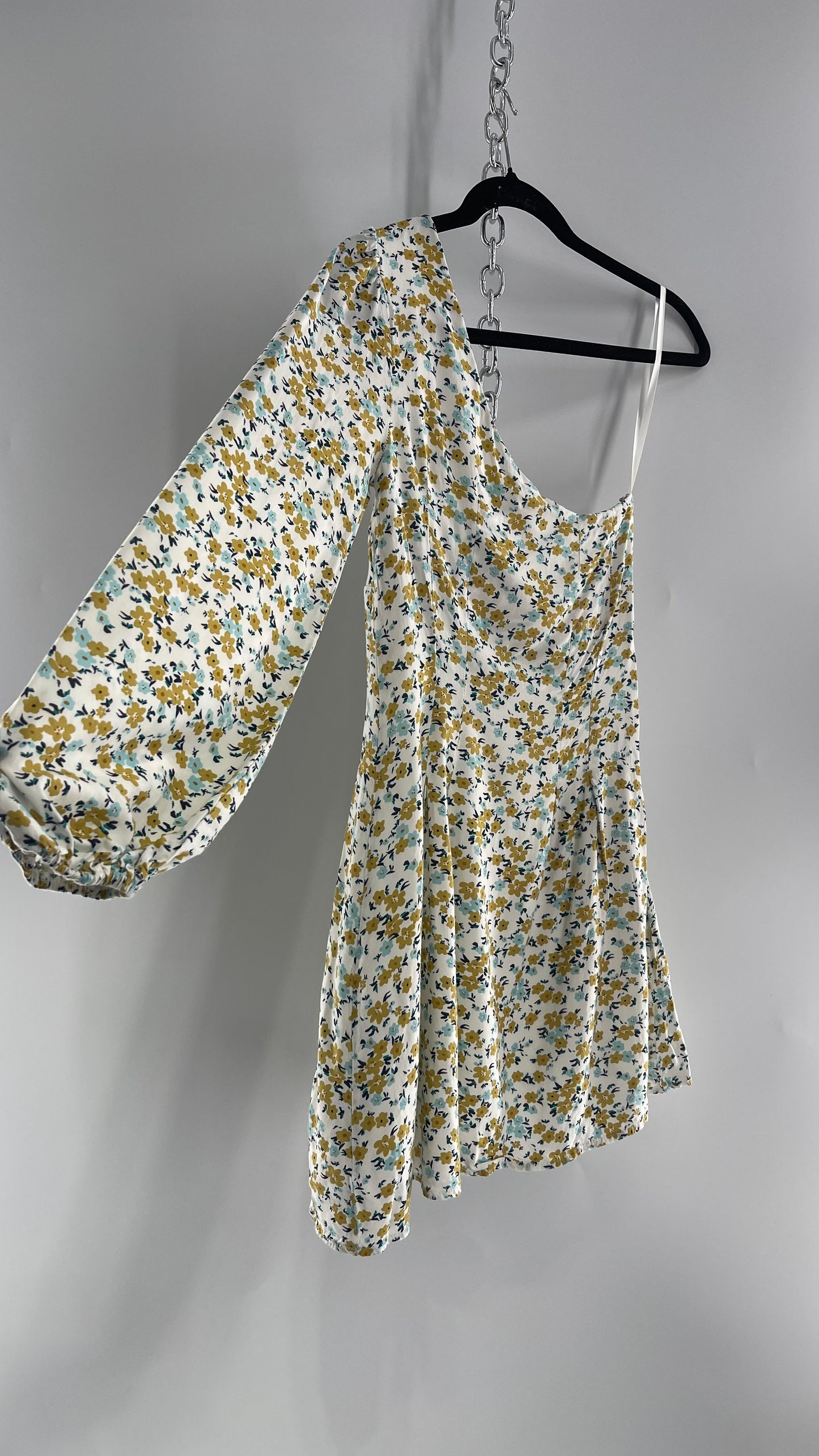 Free People One Sleeve Floral Dress (0)