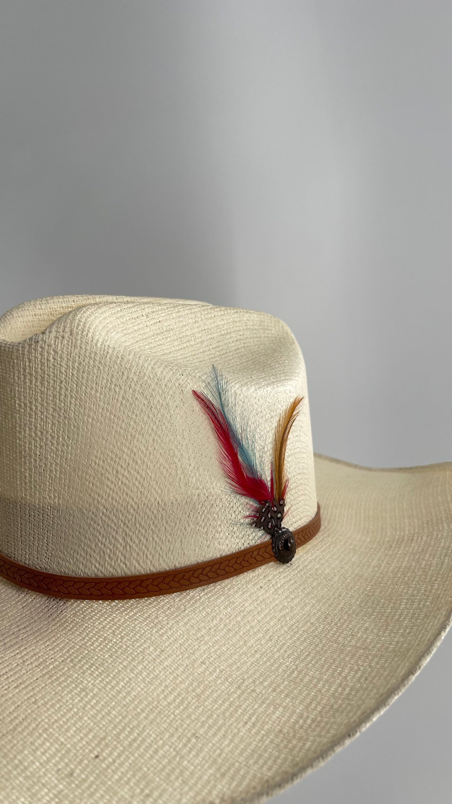 Vintage Off White Cowboy Hat