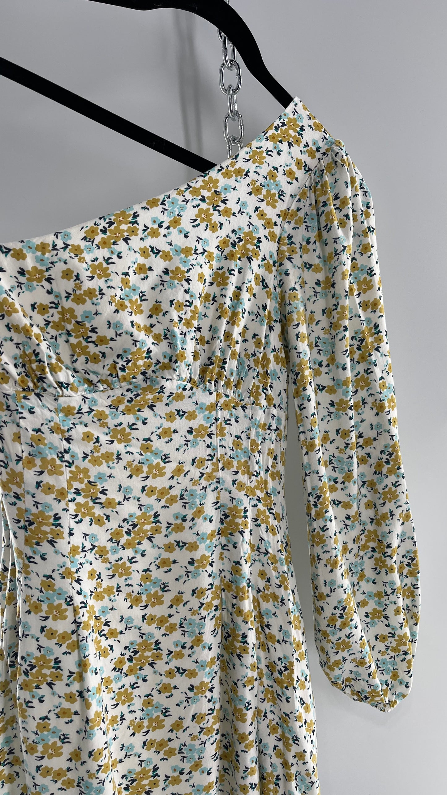Free People One Sleeve Floral Dress (0)