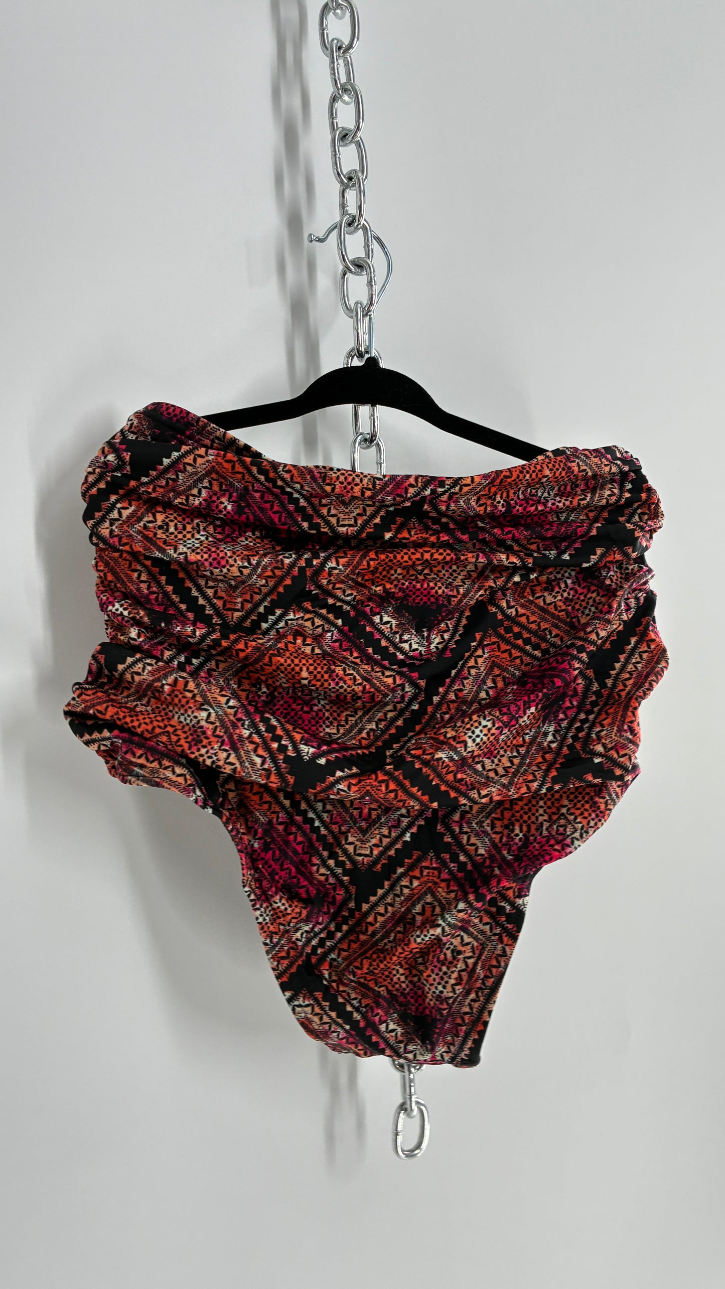 Out from Under High Waisted Cheeky Ruched Swim Bottoms (Small)