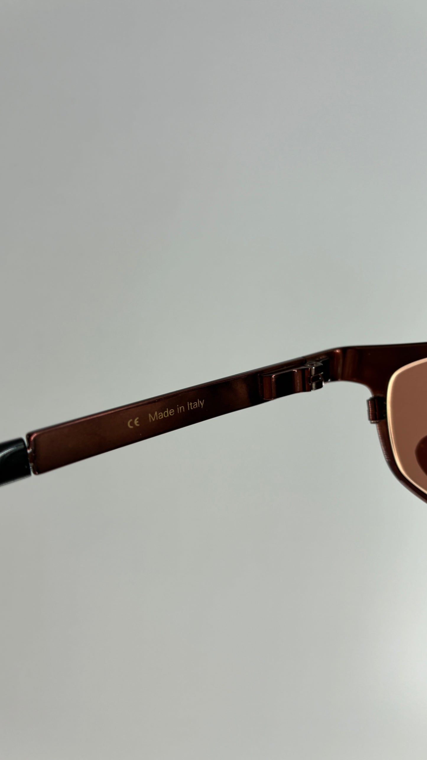 Vintage SERENGETI Polarized Sunglasses with Bronze Metal Frame