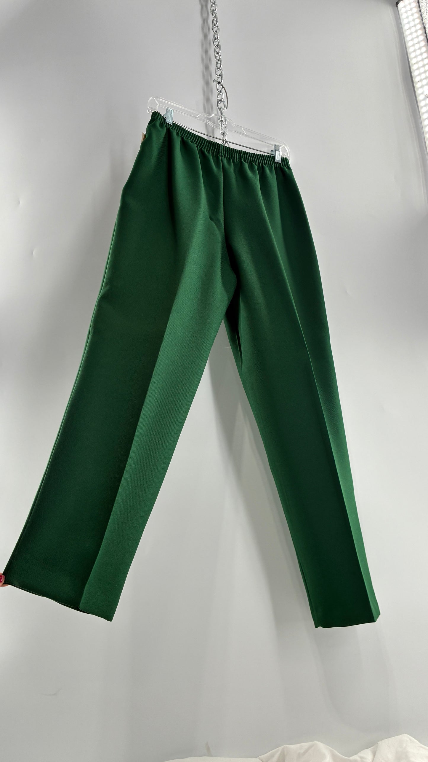 Deadstock Vintage Michel Laurence Green Pleated Trouser Pant (12)