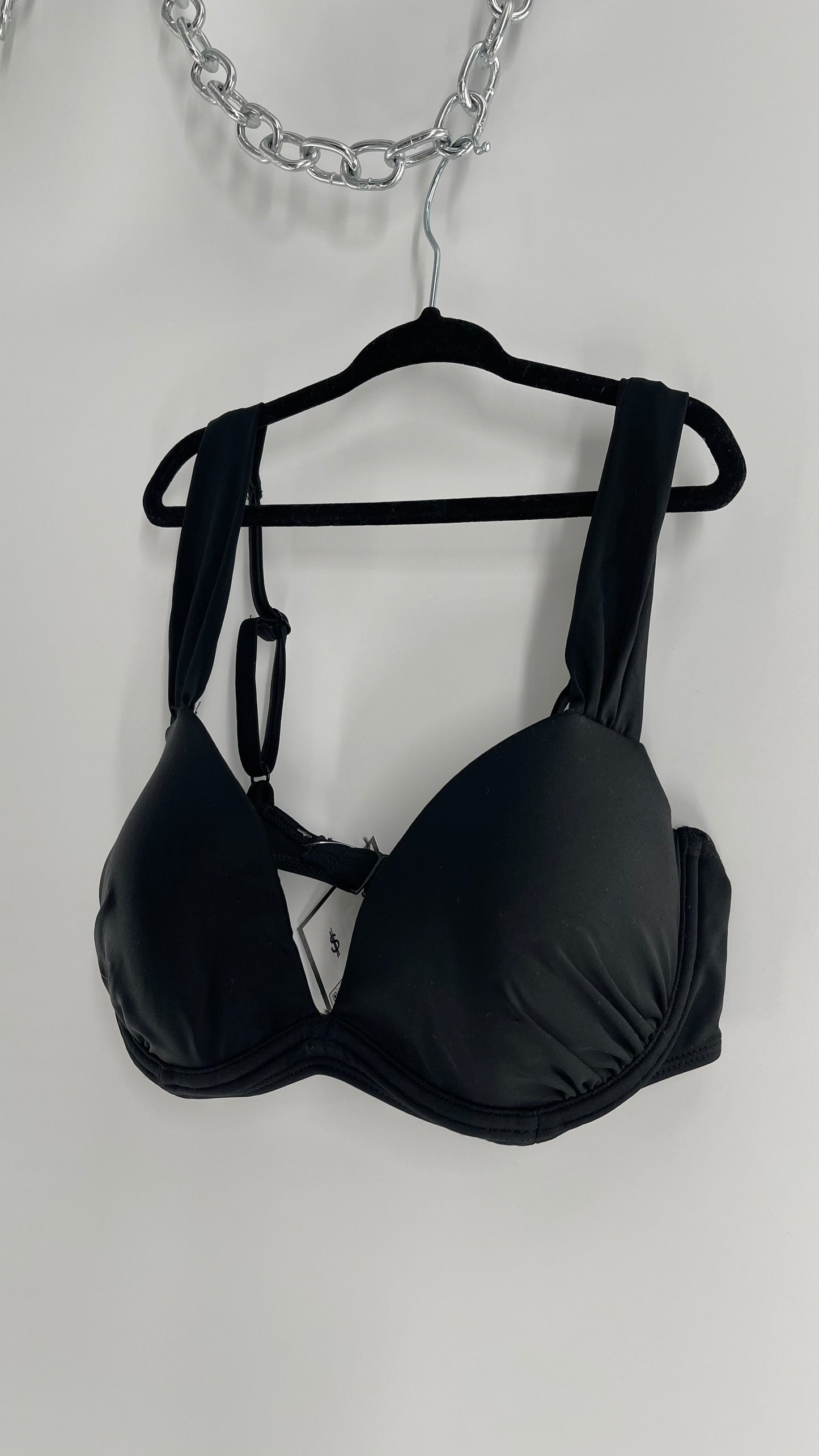 Urban Outfitters Out From Under Black Underwire Swim Top (Medium)