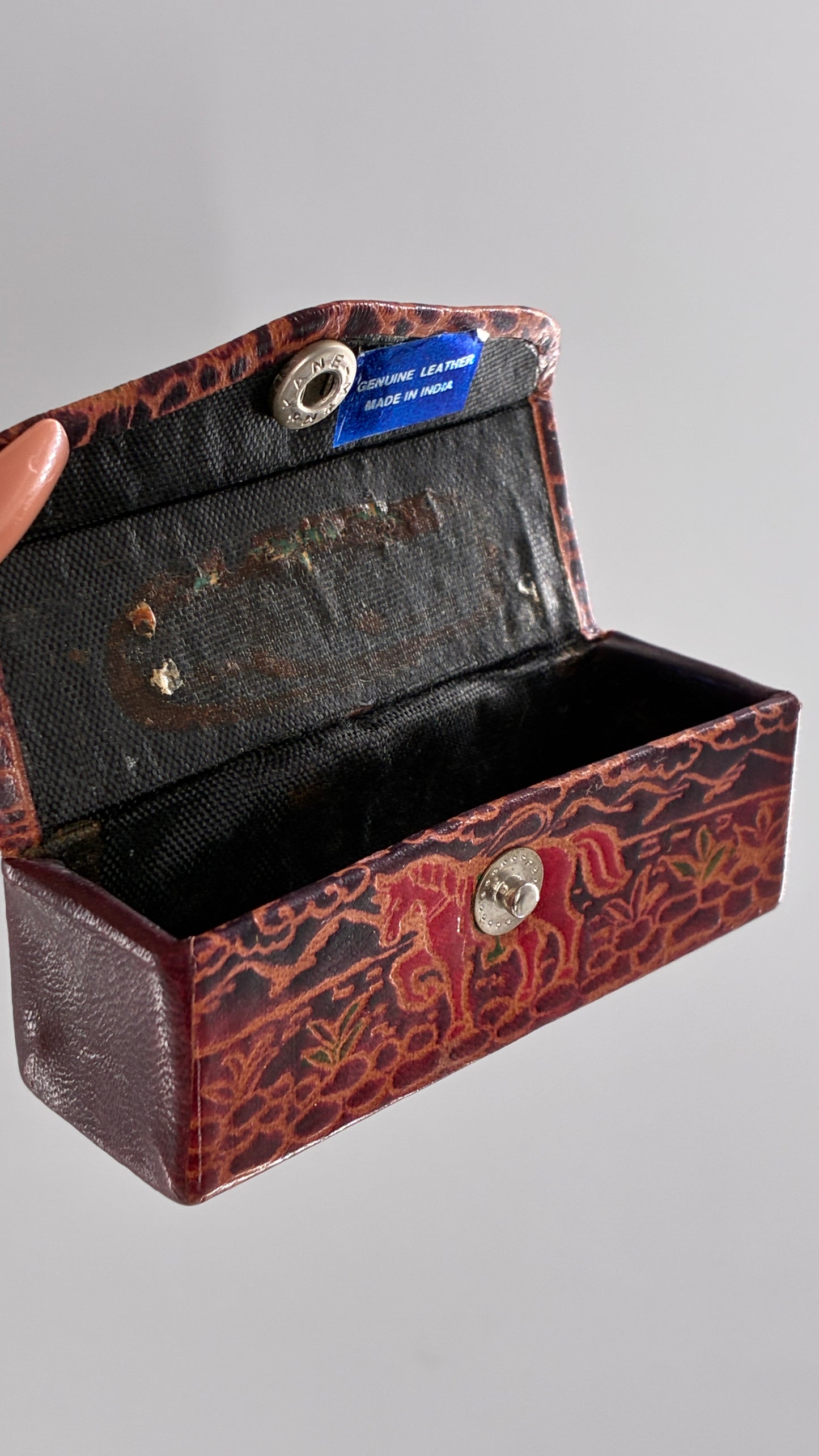 Vintage 1980s I ♥️ NEW YORK Leather Lipstick Case