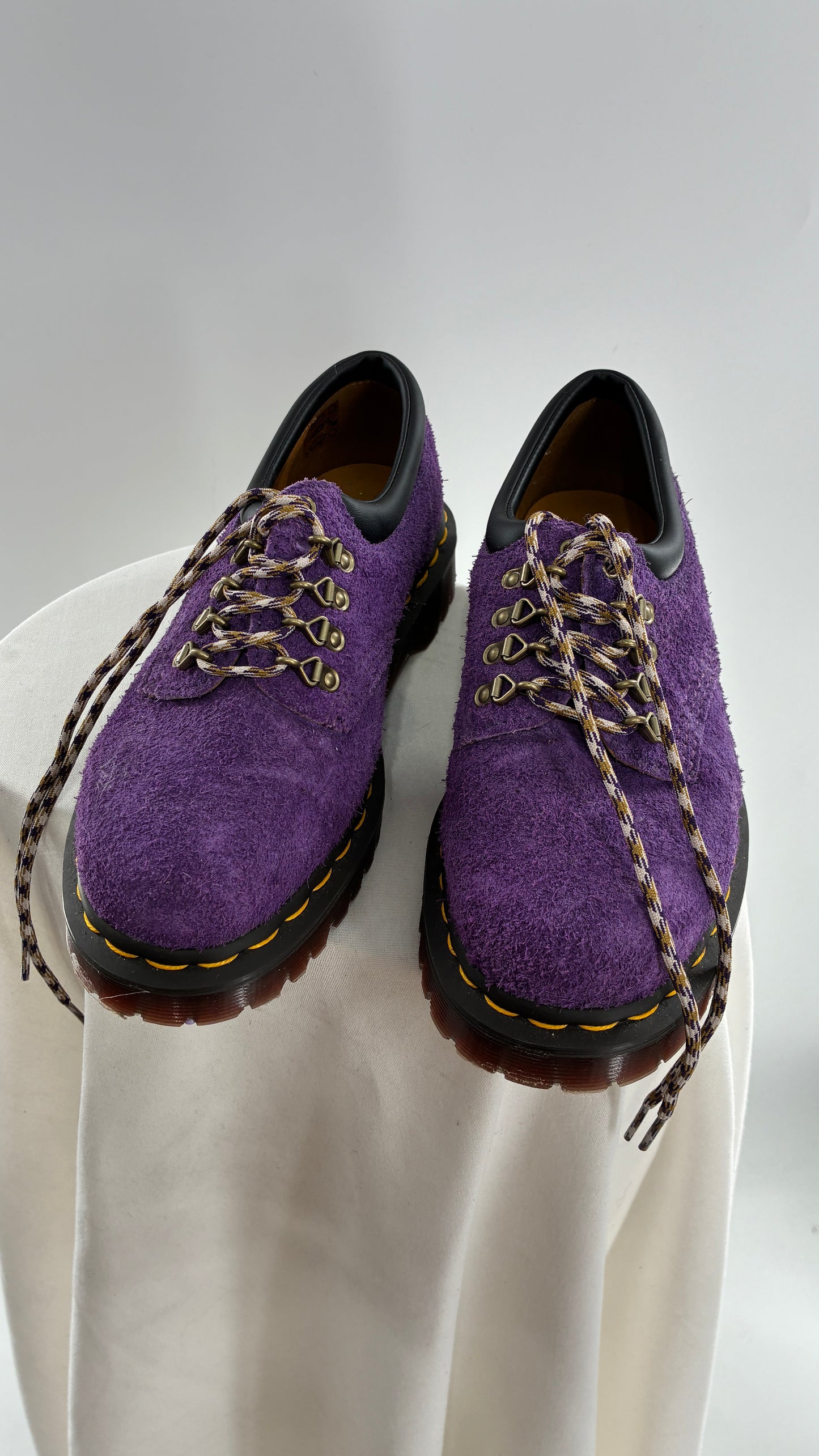 Vintage Dr. Martens 8053 Ben Purple Suede Leather Oxford Sneakers (6)