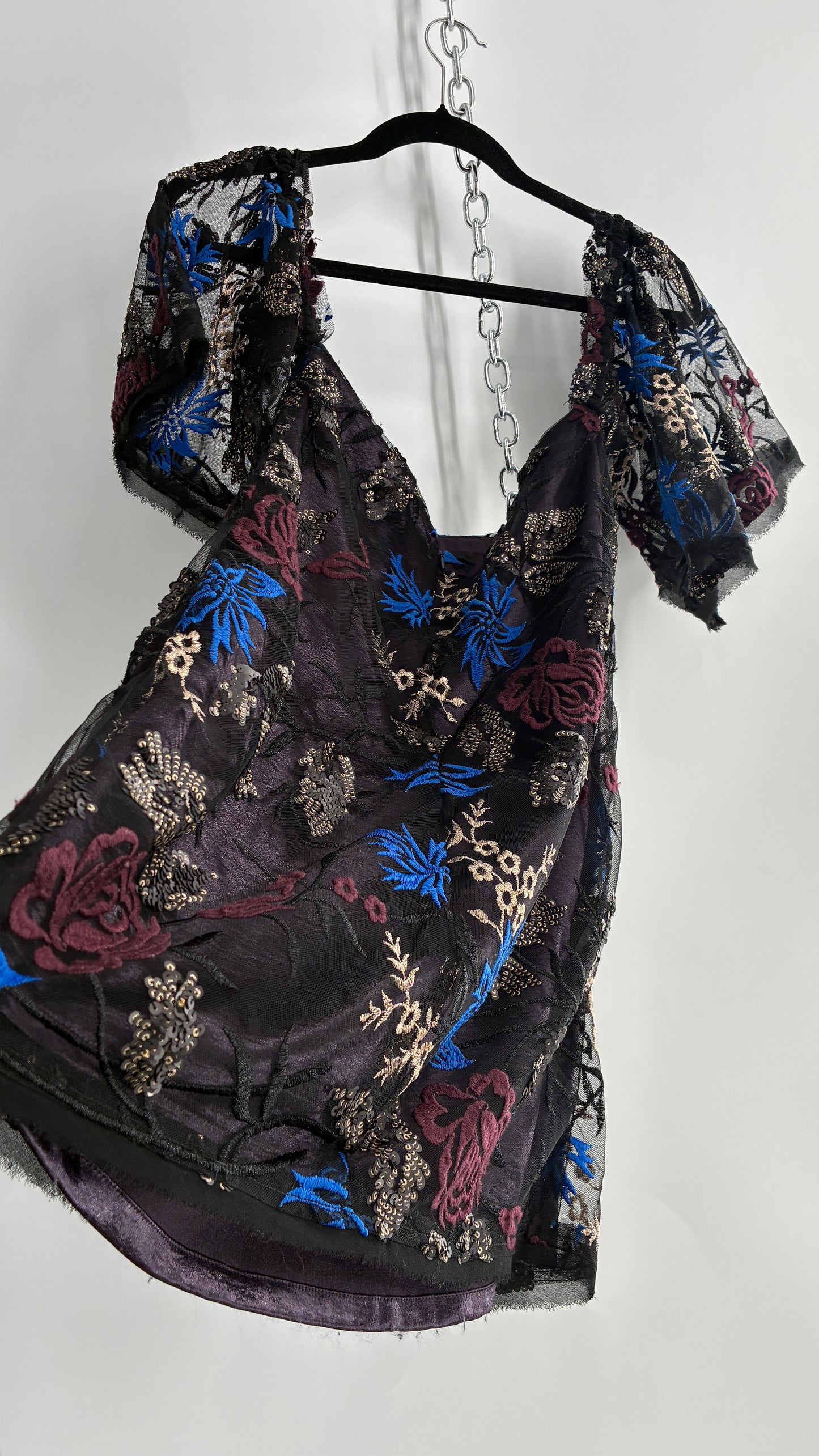 Urban Outfitters Embroidered and Embellished Dress (Small)