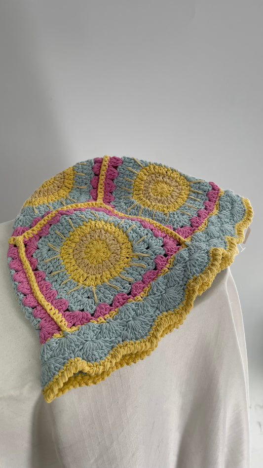 Crochet Pastel Sun/Bucket Hat