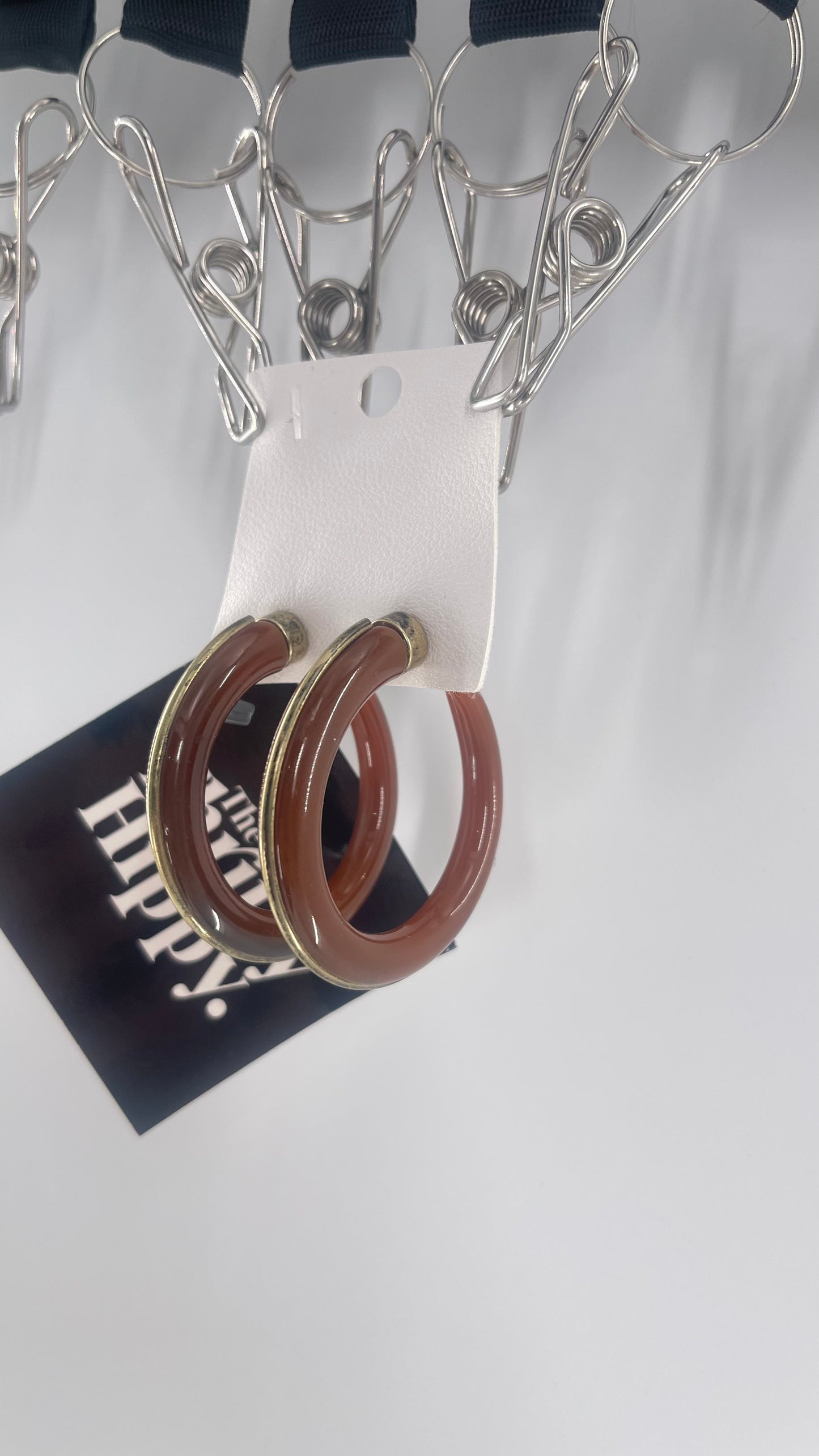 Free People Brown + Brass Hoop Earring