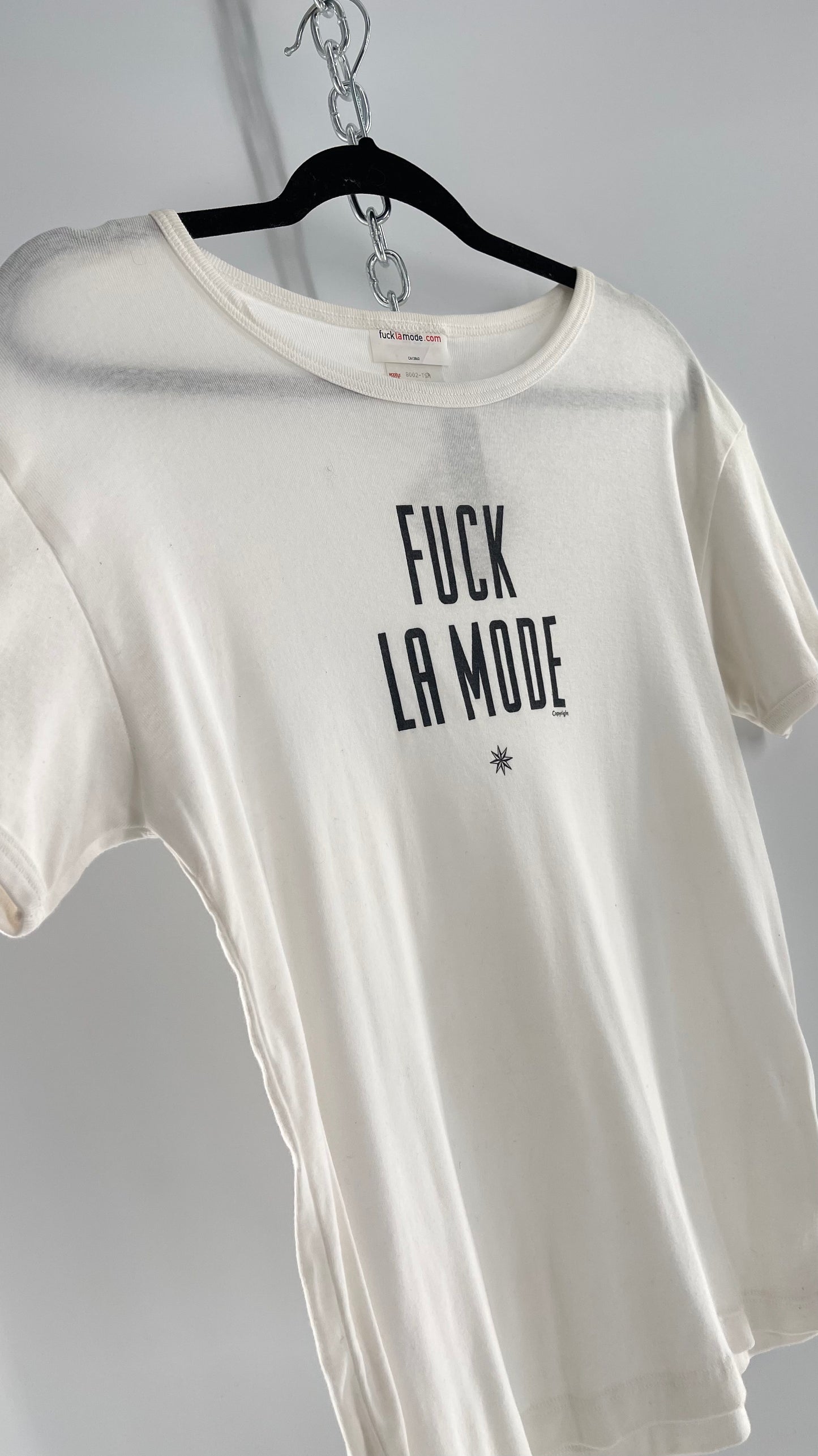 Deadstock Vintage Fuck La Mode T Shirt with Tags Attached (Large)