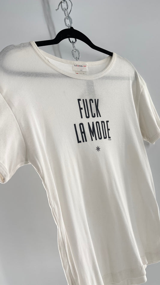 Deadstock Vintage Fuck La Mode T Shirt with Tags Attached (Large)