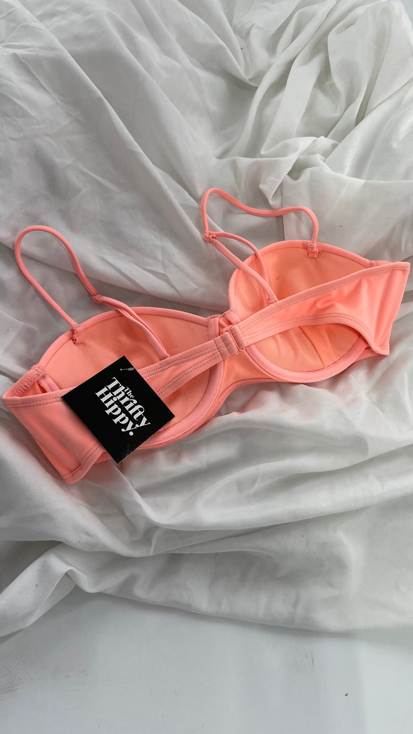 PACSUN LA Hearts Pink Underwire Swim Top (Large)