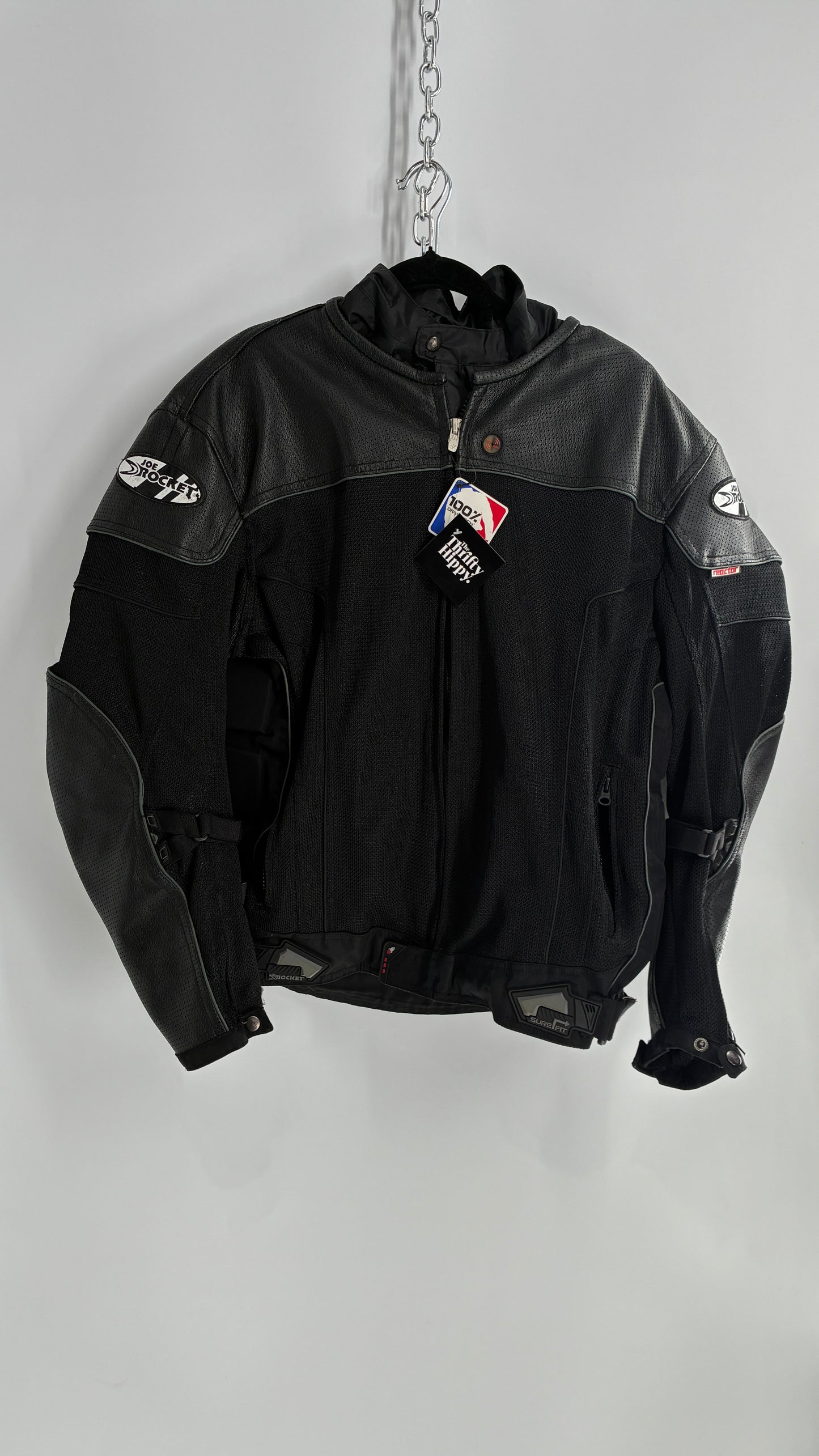 Vintage JOE ROCKET Padded Motorcycle Jacket with Tags Attached (XXL)