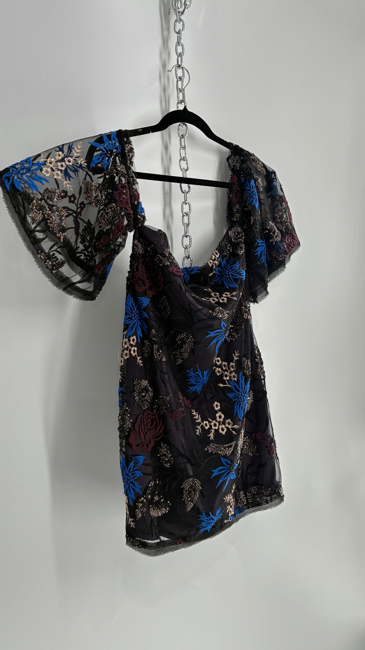 Urban Outfitters Embroidered and Embellished Dress (Small)