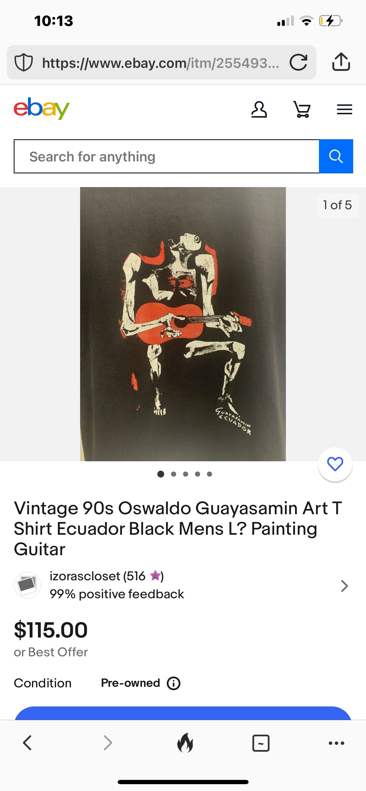 GUARASAMIN Ecuador Abstract Art (Medium)