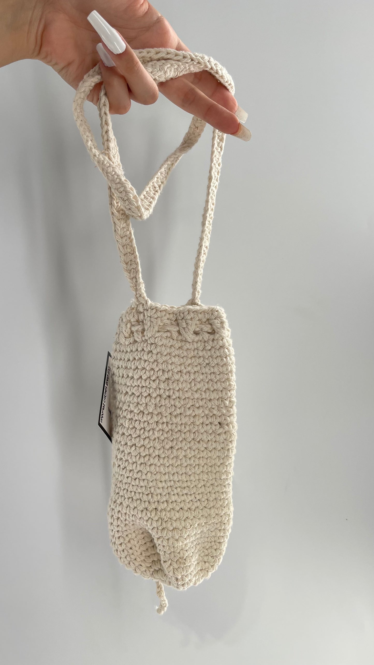 Imported Handmade Crochet Water Bottle Bag with Body/Shoulder Strap