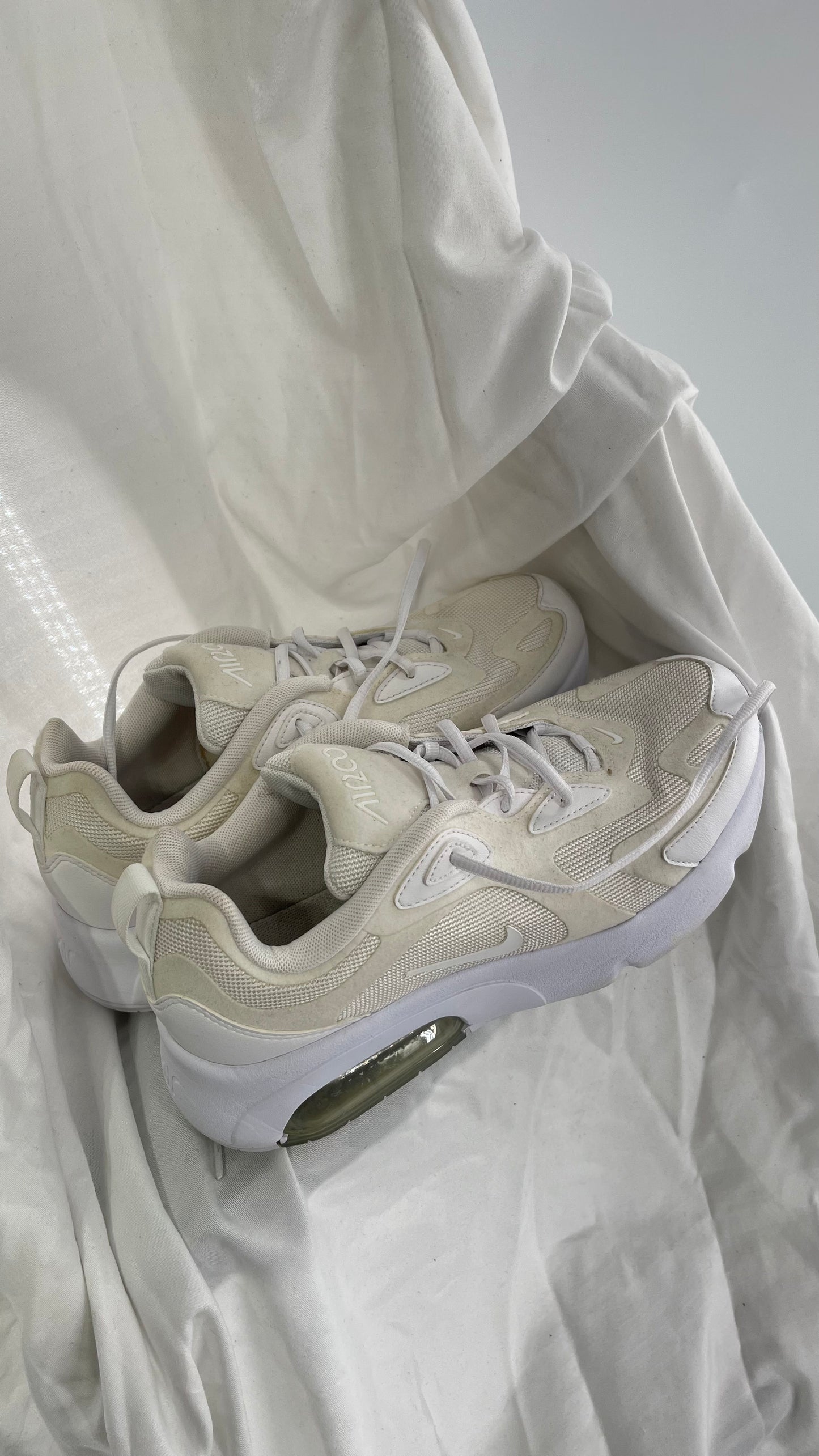 Worn Nike Air 200 Gs Triple White