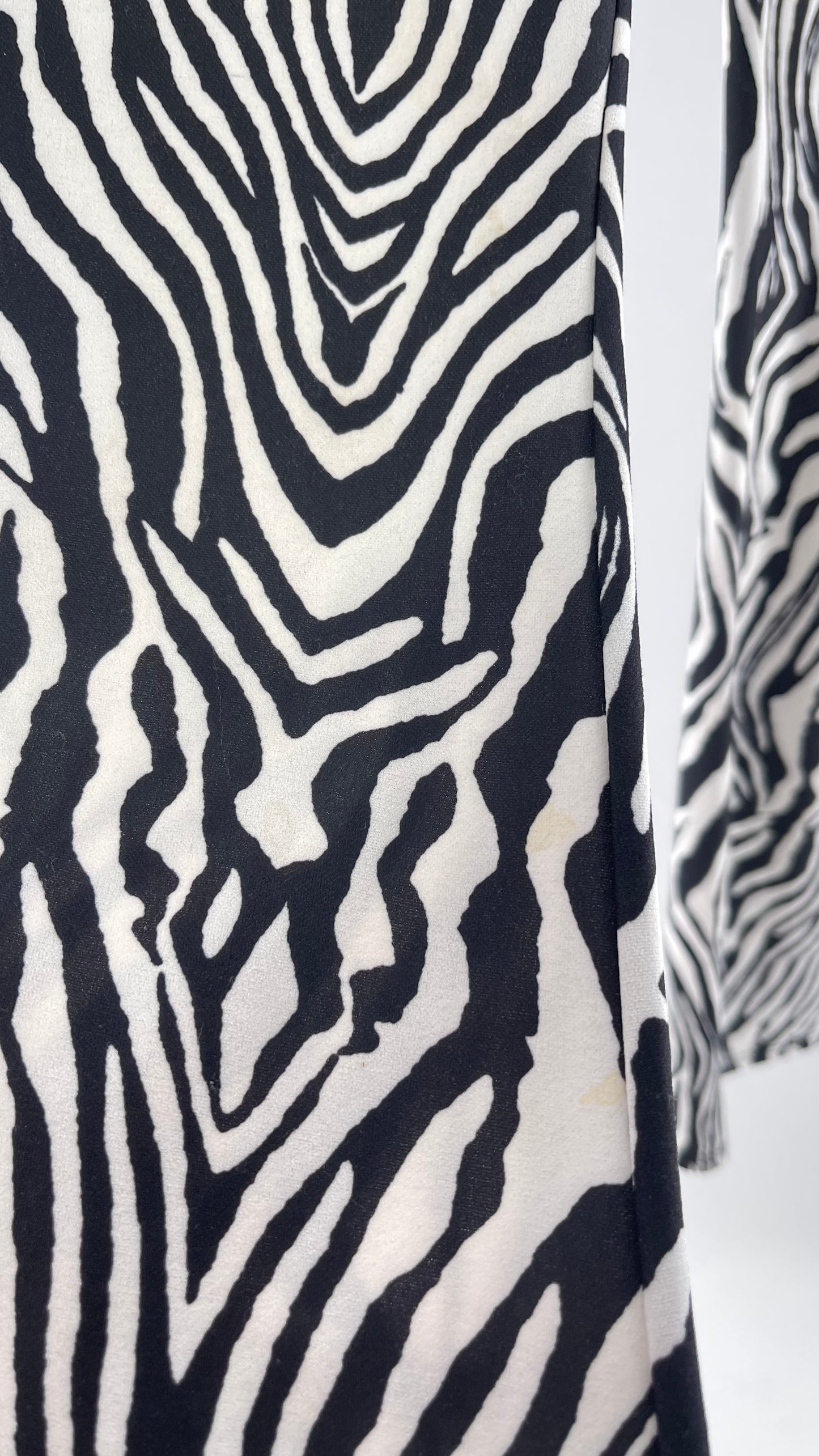 Zebra Printed Flares/Bell Bottoms (C)(Small)