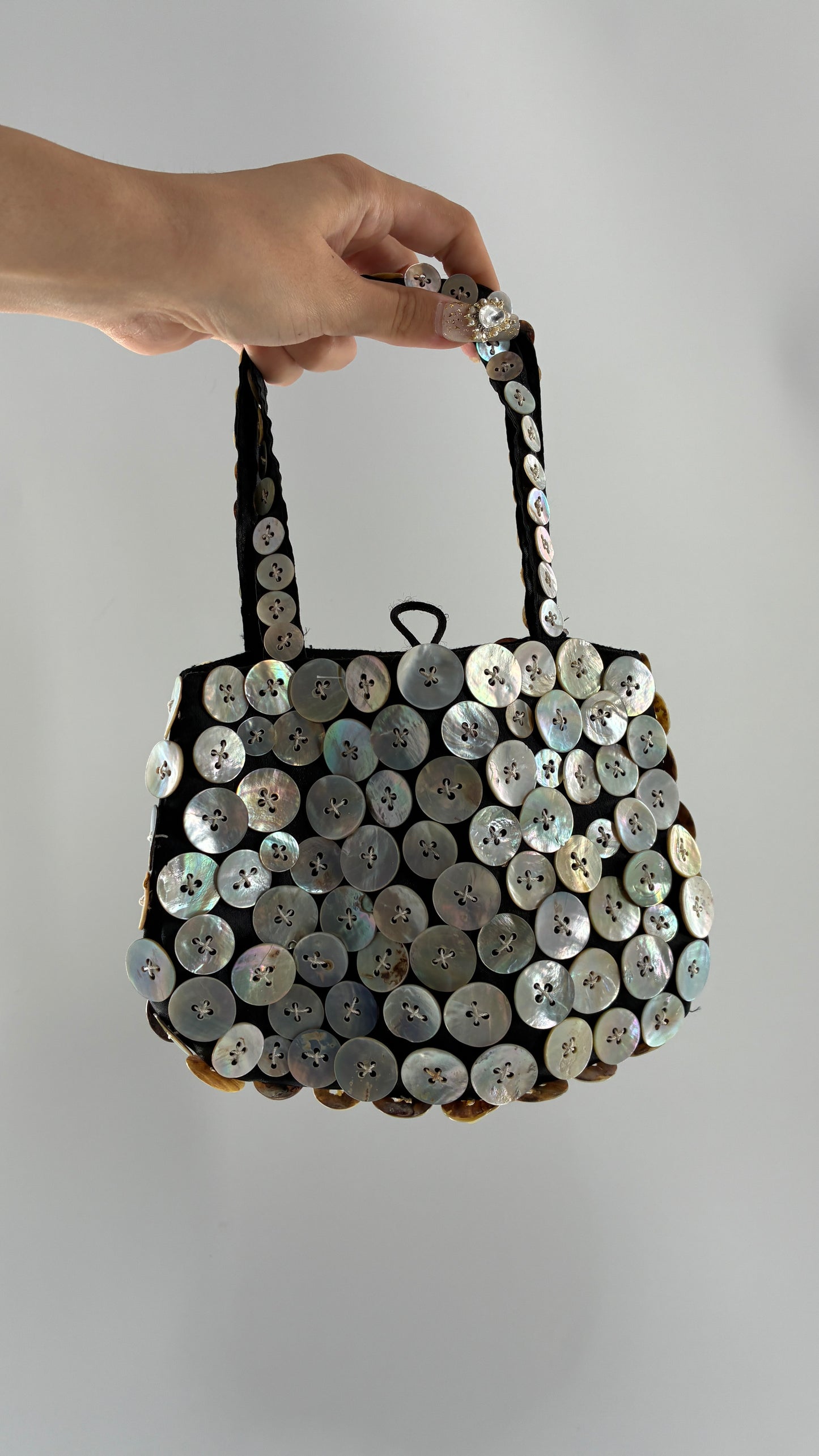 Vintage HIP CHICKS SAIGON Button Itty Bitty Bag