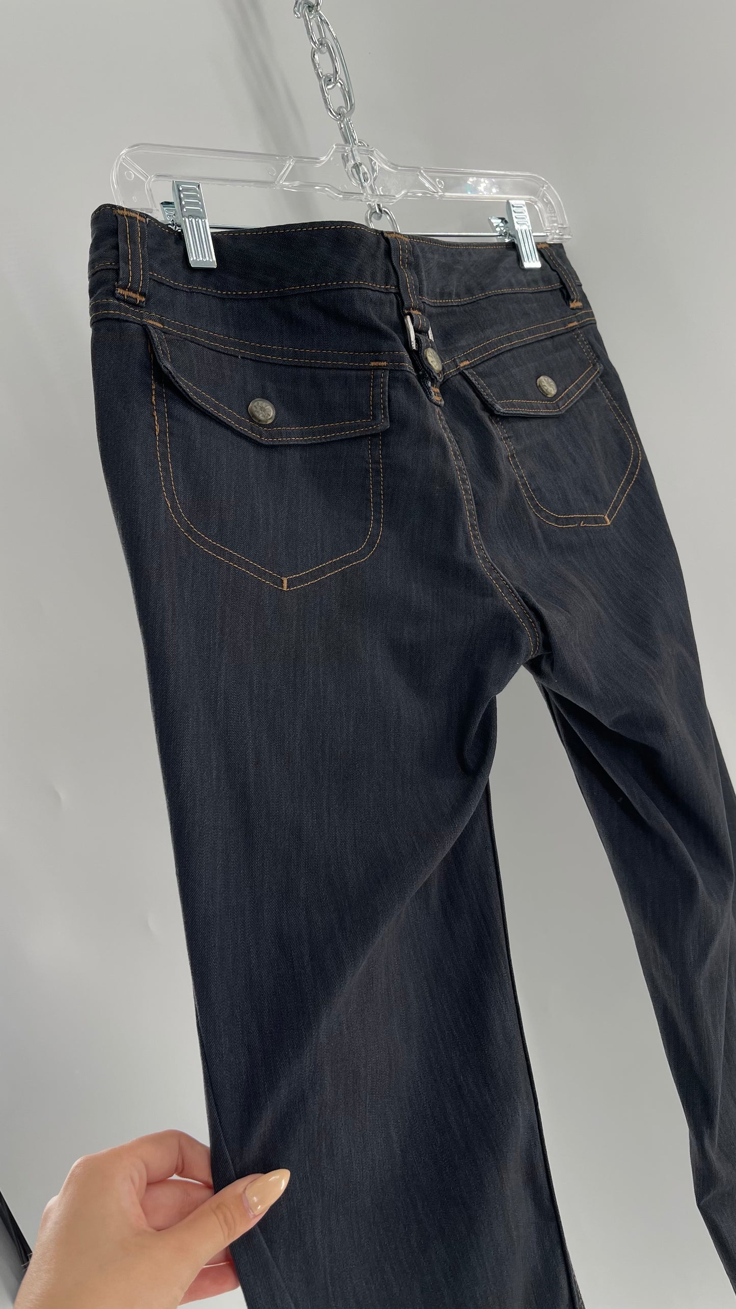 Athleta Flare Denim Cargos (6)