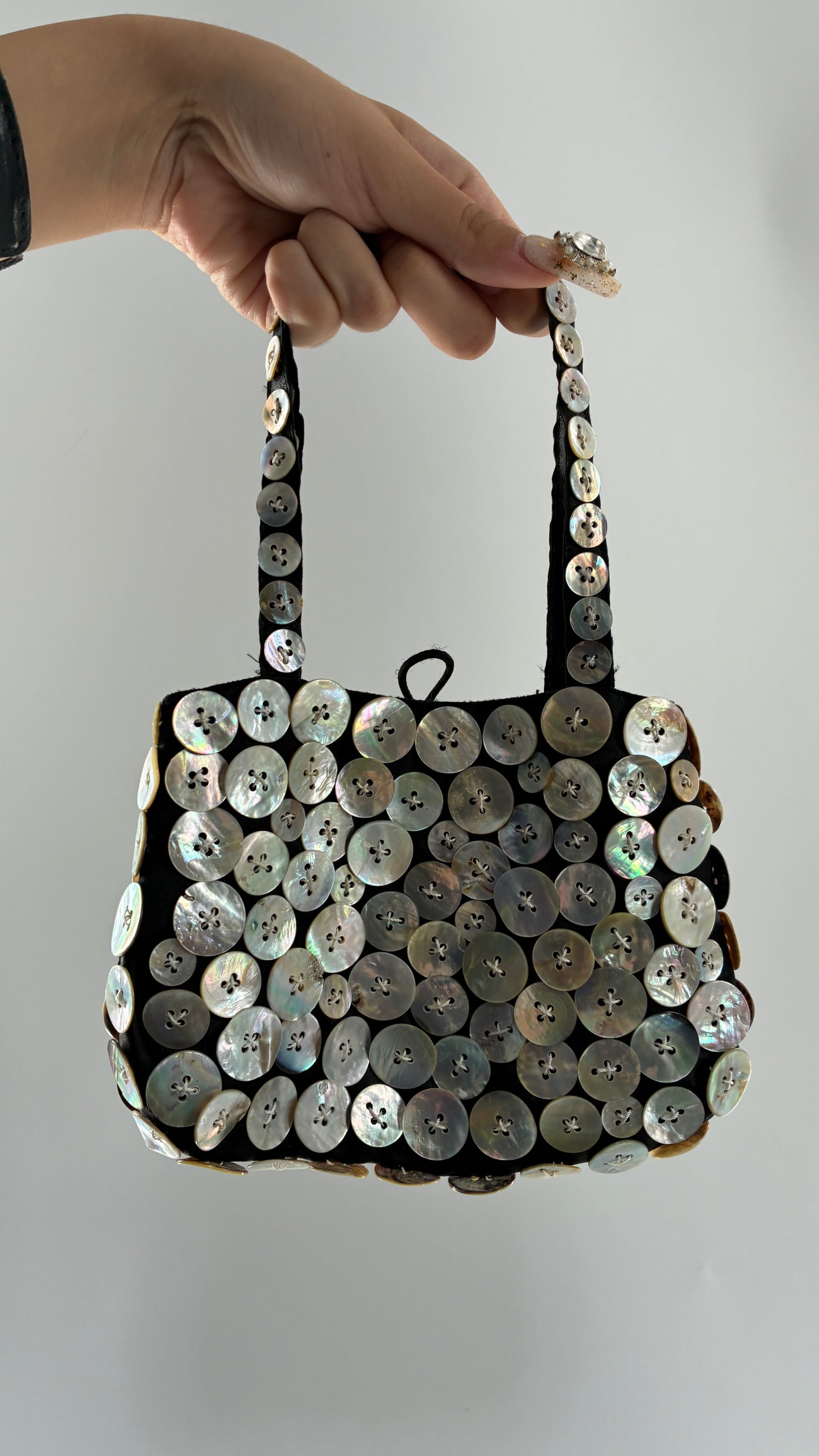 Vintage HIP CHICKS SAIGON Button Itty Bitty Bag
