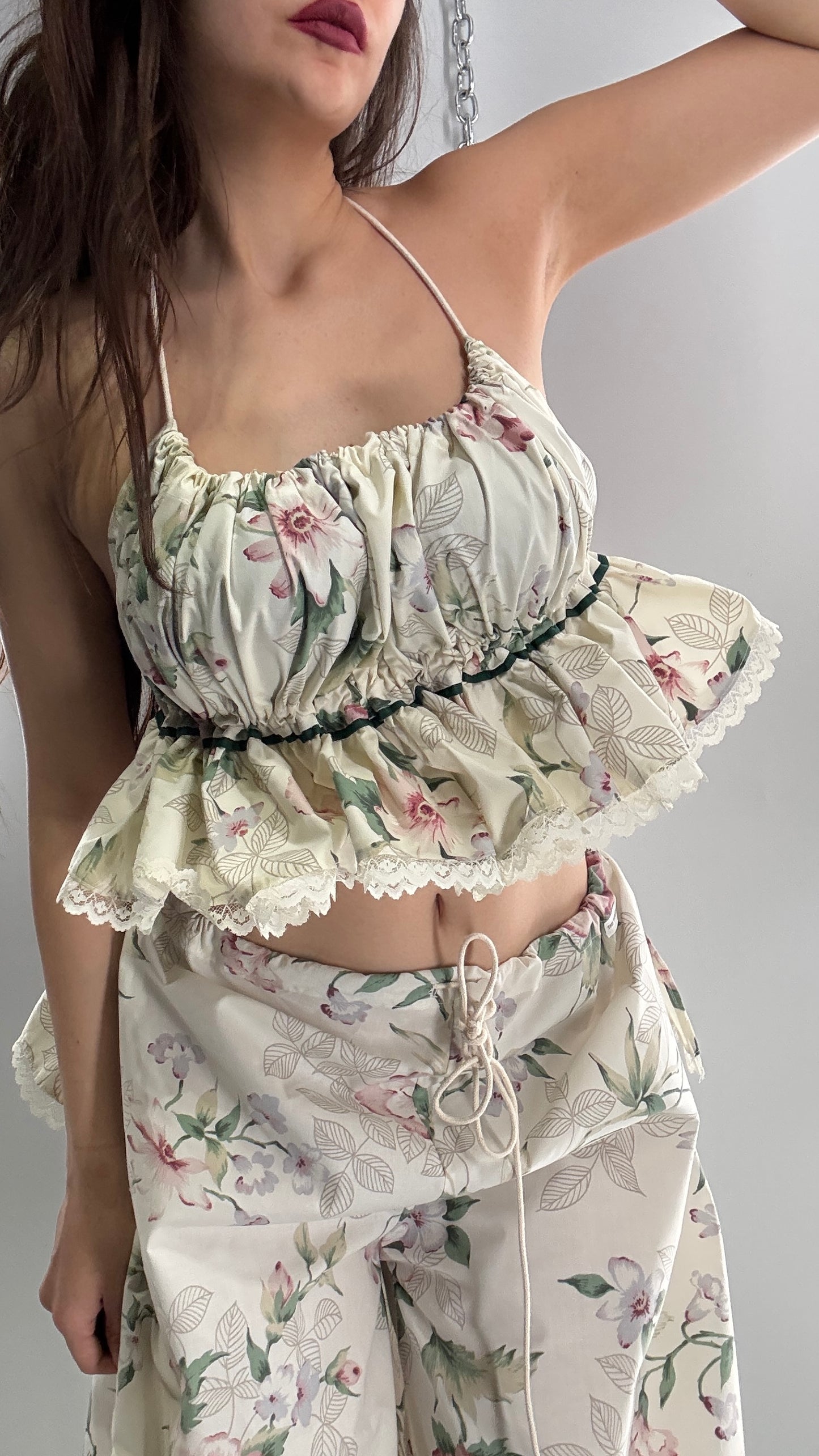 Vintage Floral Handmade Two Piece Play Set (XS-M)