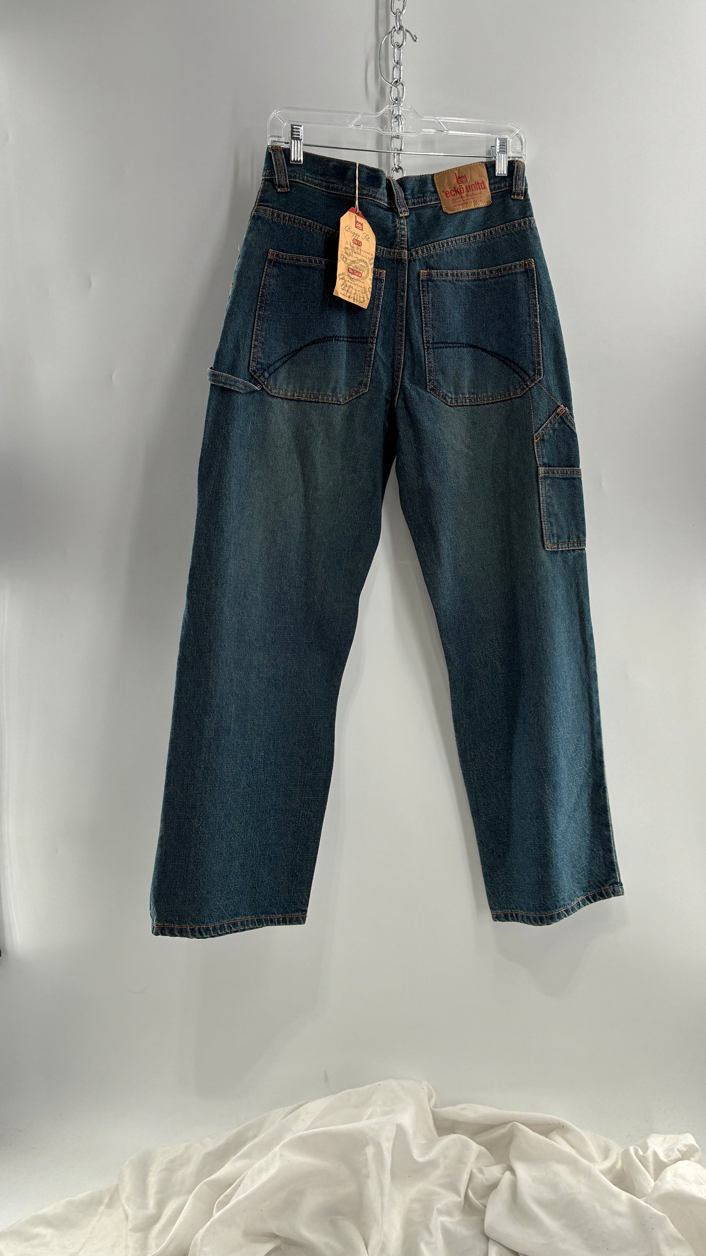 Deadstock Vintage Ecko Unlimited Baggy Fit Cargo Jeans (16Y)