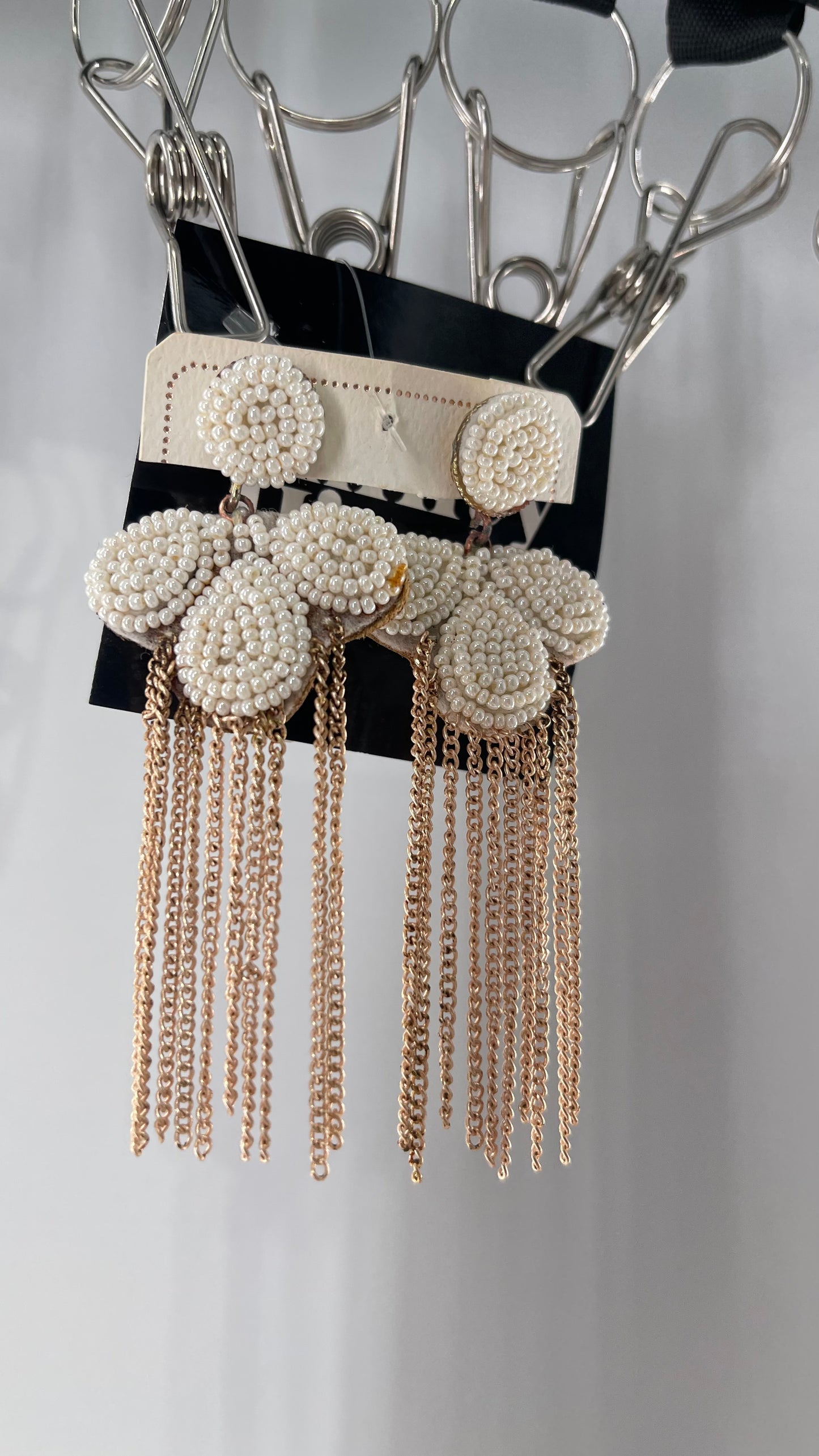 Vintage Pearl Chainlink Earring