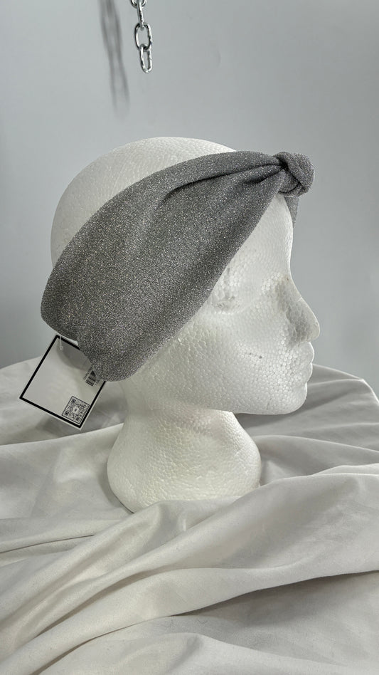 Silver Metallic Stretch Headband