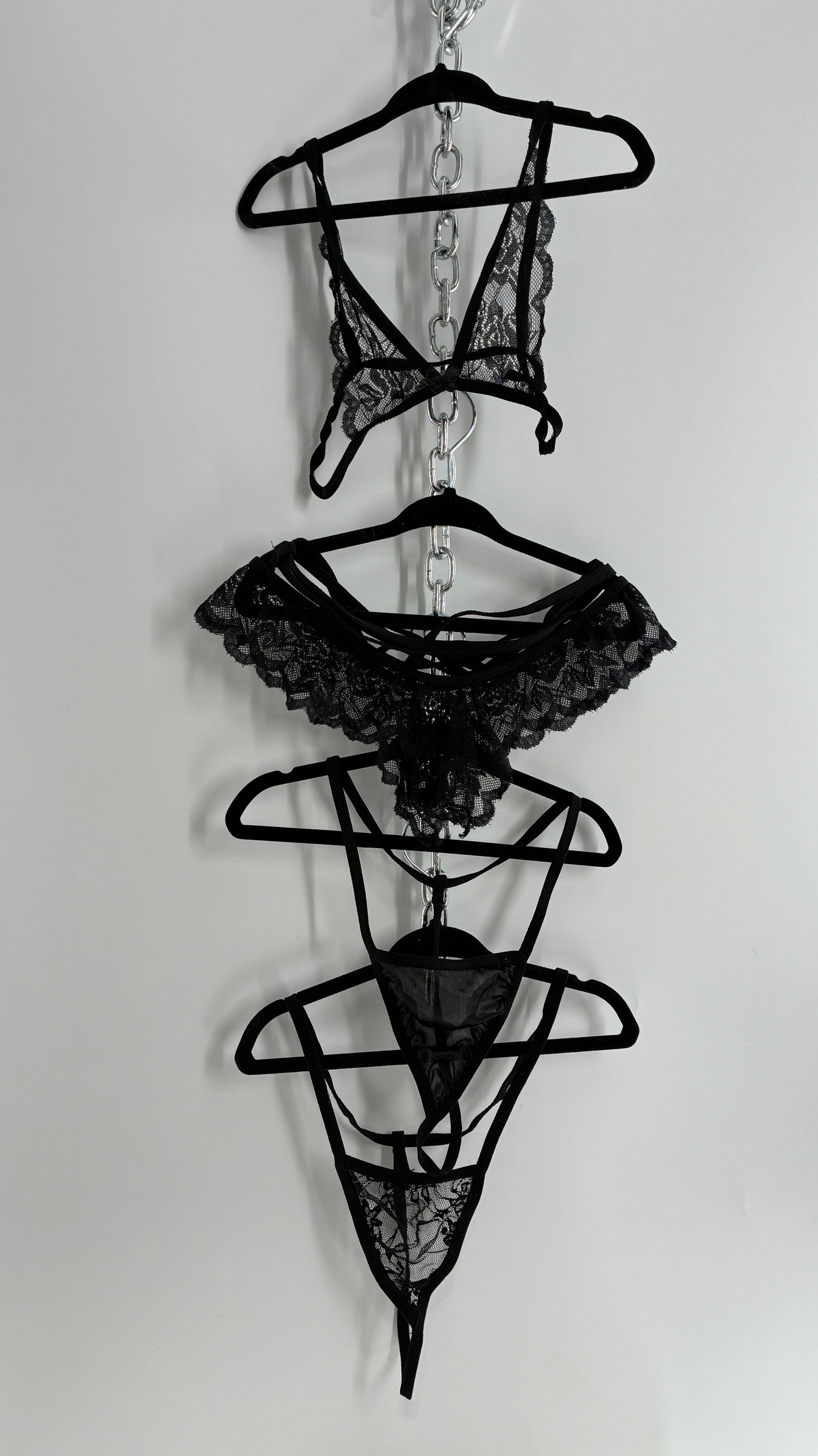 Deadstock Never Worn Interchangeable 8 Piece Lingerie Set (One Size)