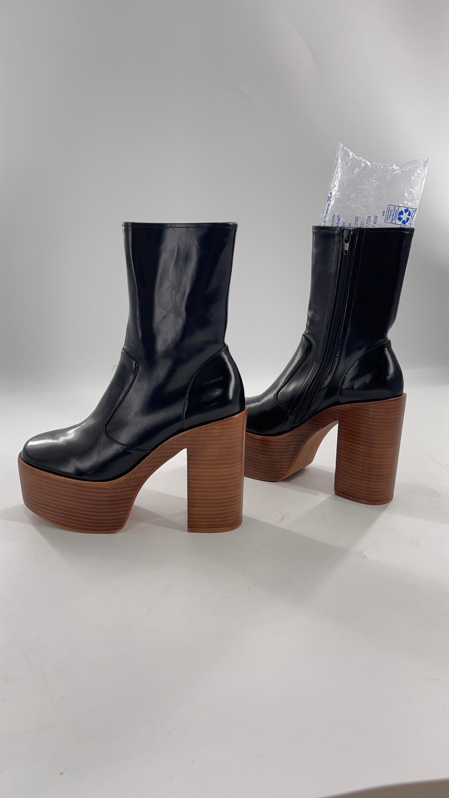 Jeffrey Campbell Mexique Black Boot with Platform And Chunky Wooden Heel (8)