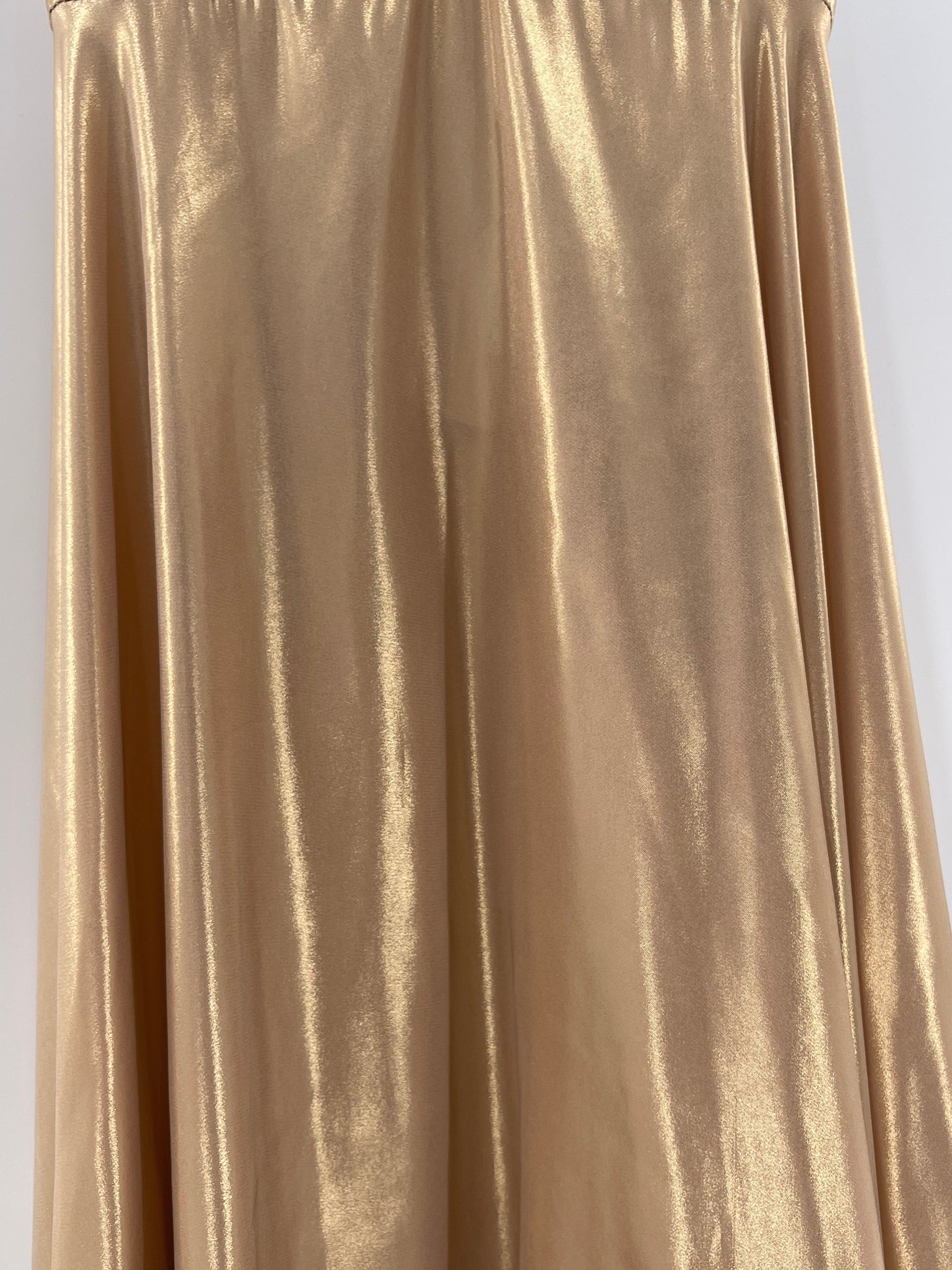 Free People Gold Molten Metal Dress (Small)
