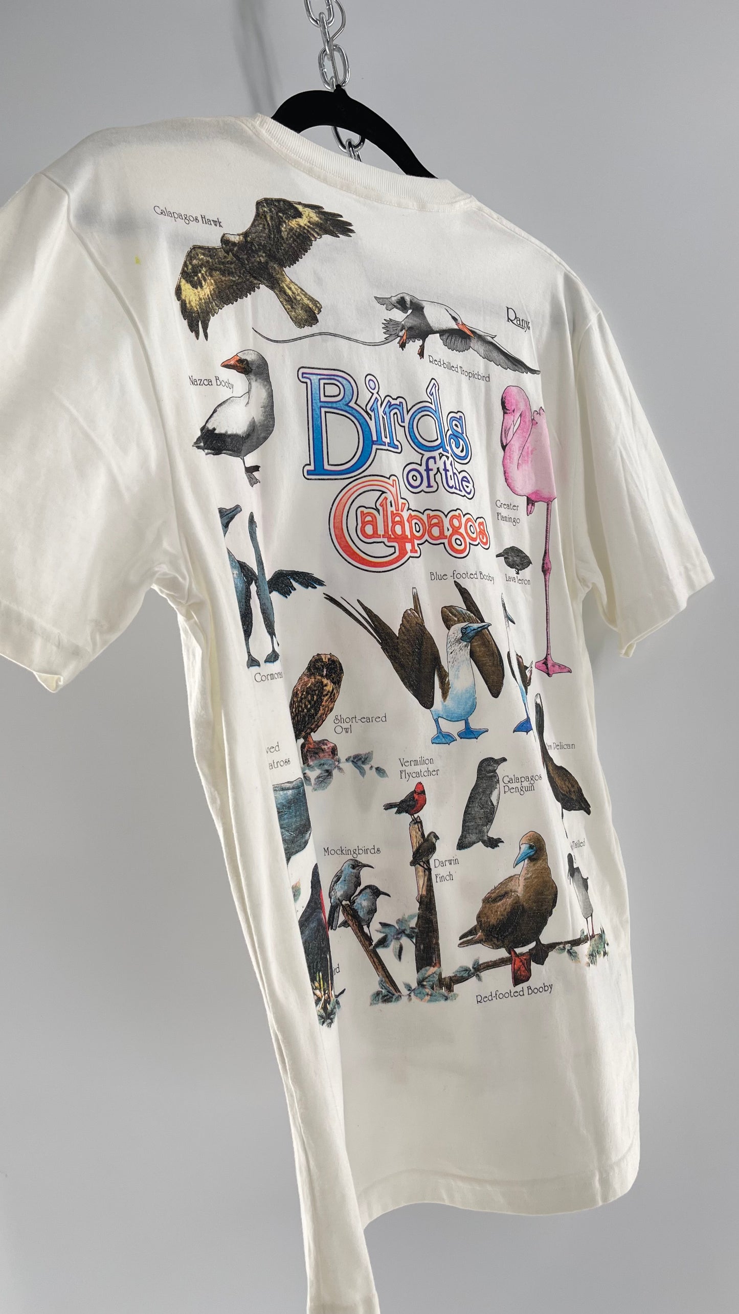Vintage Glitter Galapagos Bird Species T (Medium)