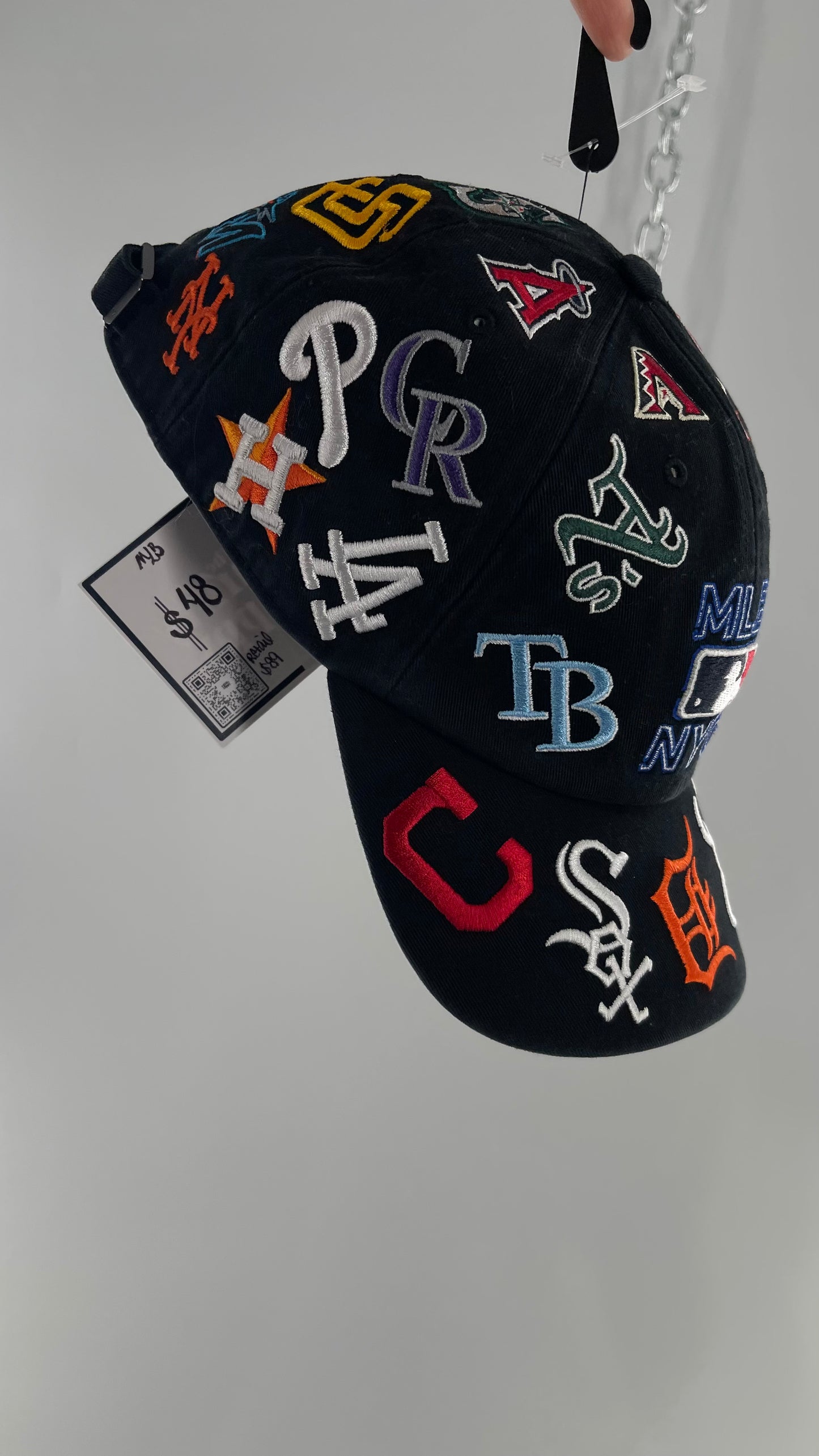 MLB Black Logo Baseball Hat